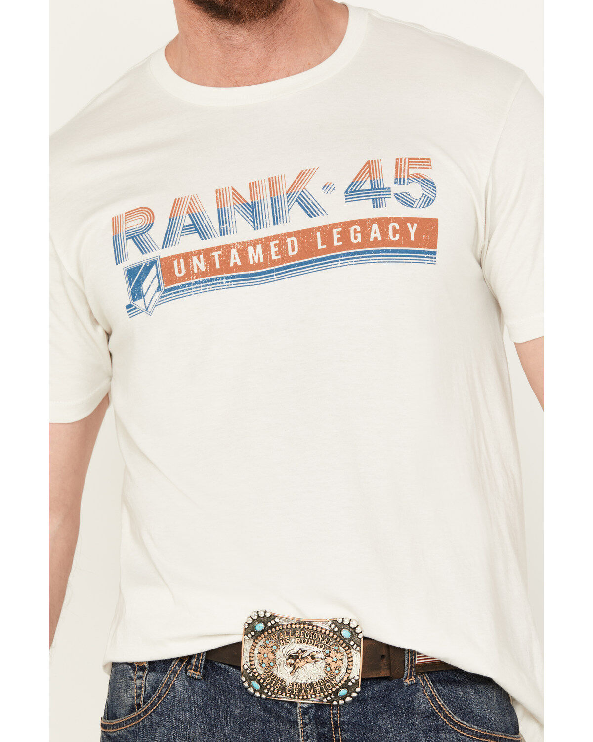 RANK 45&reg; Men's Stria Rank Short Sleeve Graphic T-Shirt