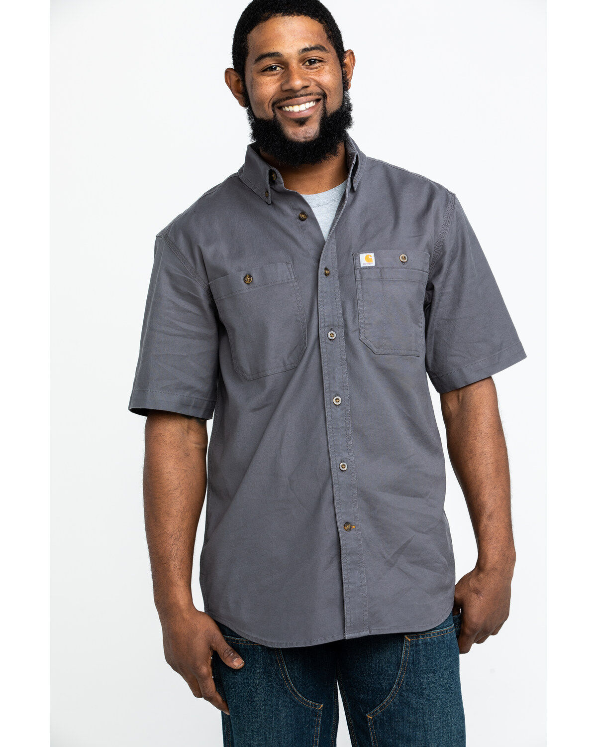 Carhartt Men's Rugged Flex Rigby Short Sleeve Work Shirt