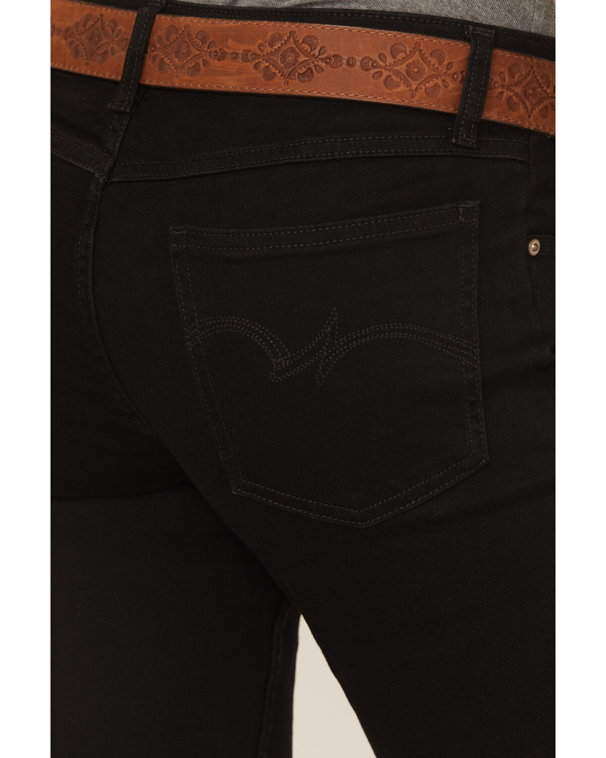 Wrangler Women's Black Mid Rise Bootcut Jeans