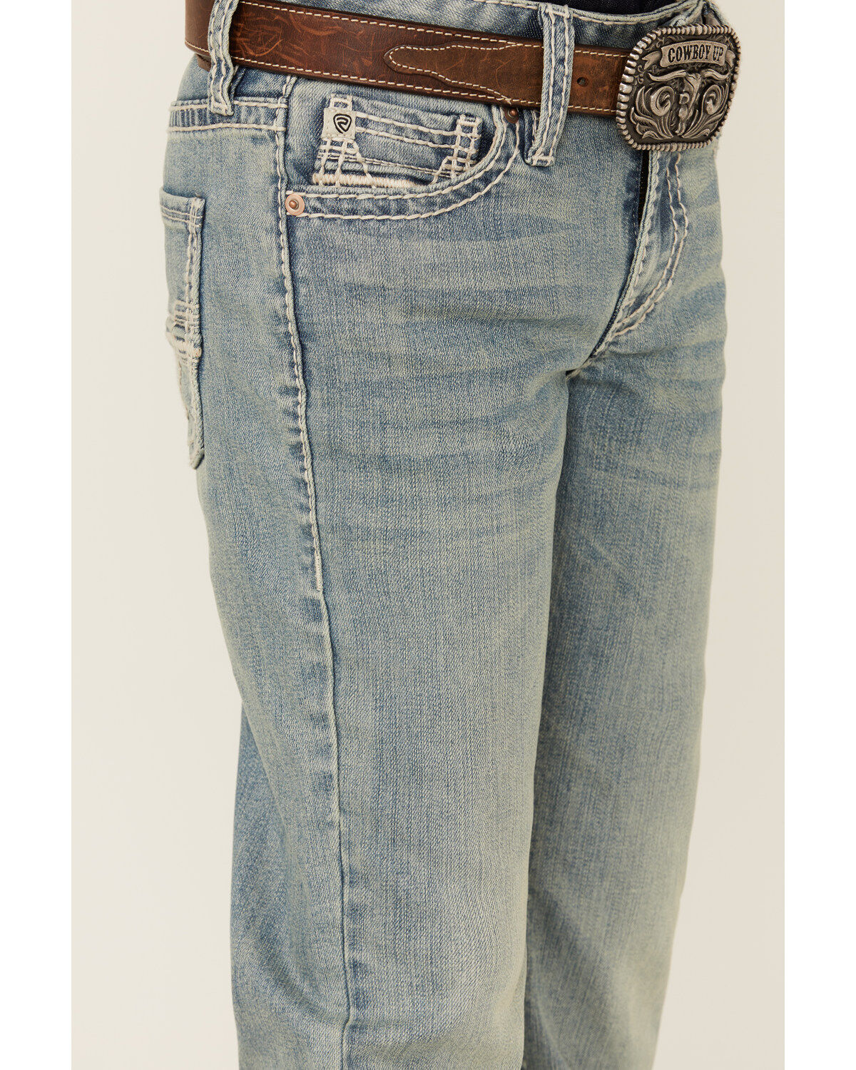 Rock & Roll Denim Boys' Two Tone Bootcut Denim Jeans