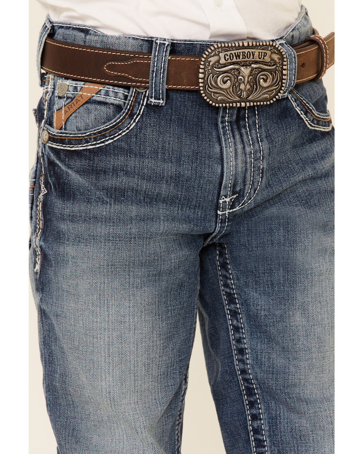 Ariat Boys' B4 Coltrane Durango Relaxed Bootcut Jeans