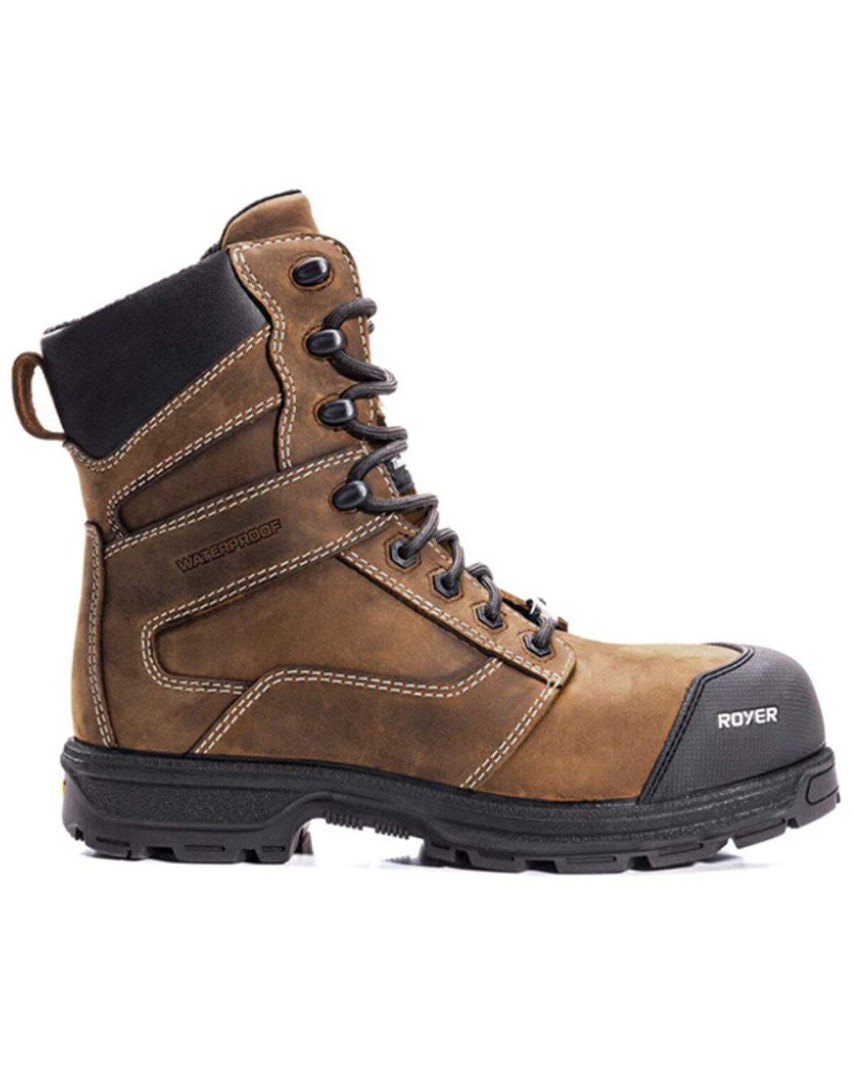 ROYER Men's 8" Agility Artic Grip Waterproof Work Boots - Composite Toe