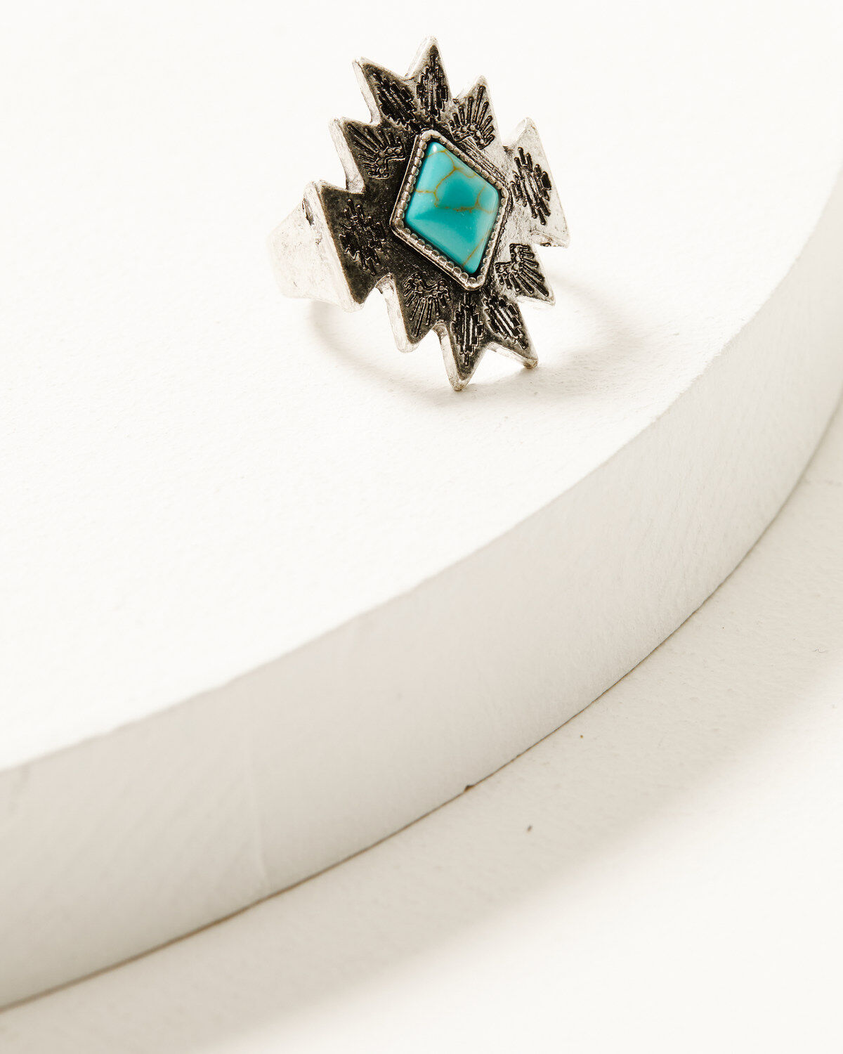 Shyanne Women's Dakota Silver & Turquoise 3-Piece Ring Set