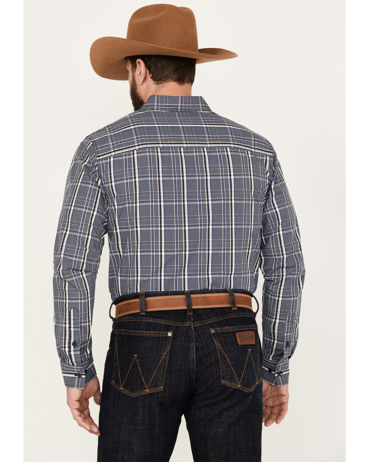 Gibson Trading Co Men's Night Watch Plaid Print Long Sleeve Button-Down Western Shirt