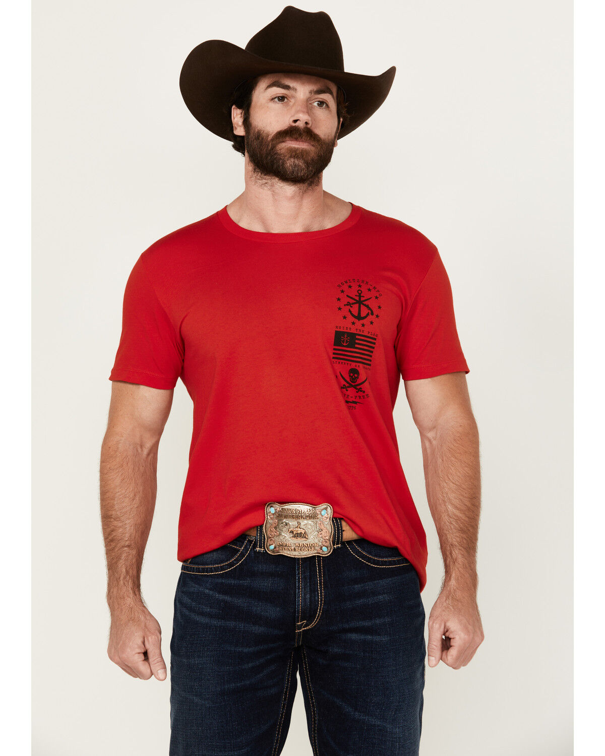 Howizter Men's Hoist The Flag Short Sleeve Graphic T-Shirt
