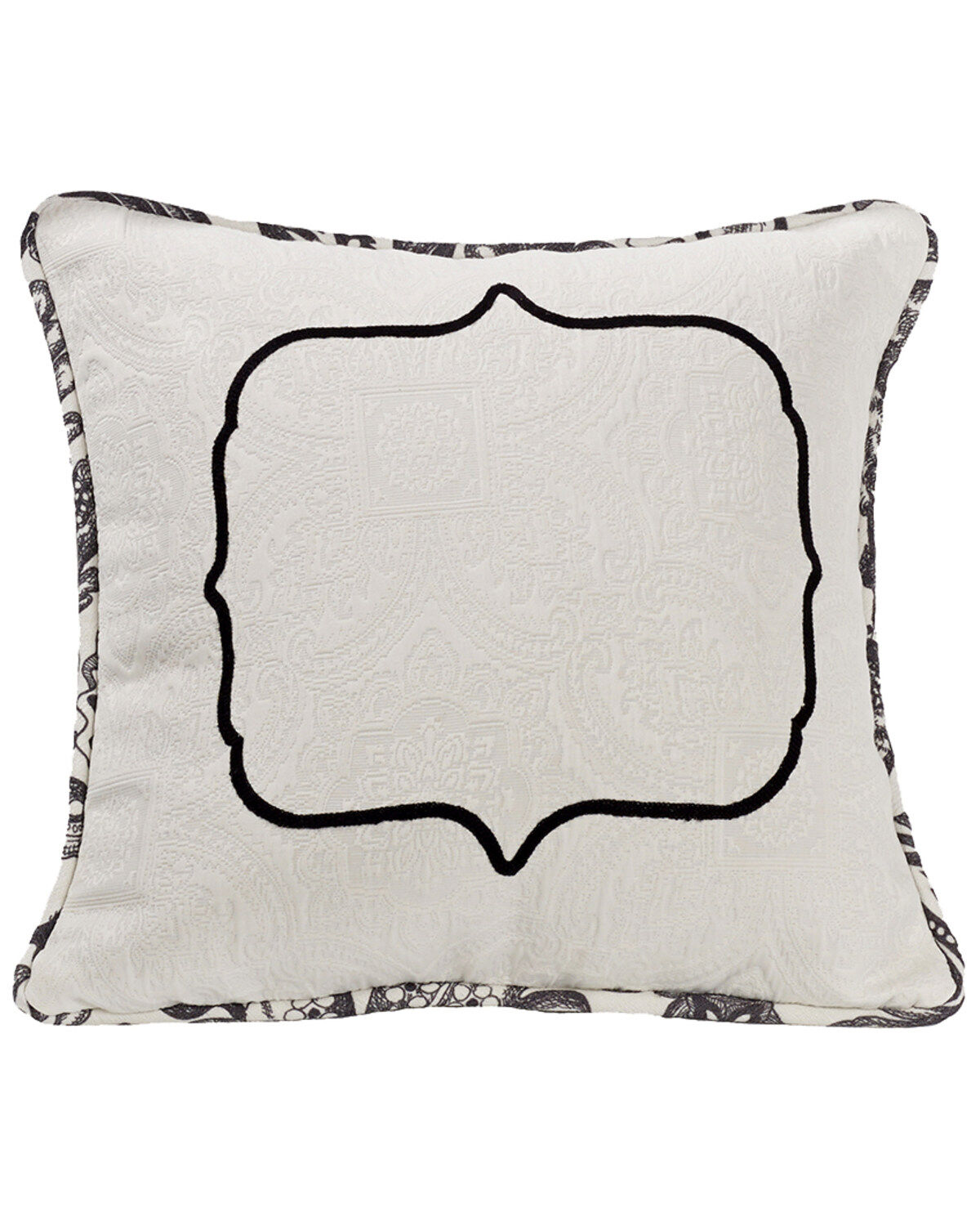 HiEnd Accents Augusta Embroidered Toile Throw Pillow