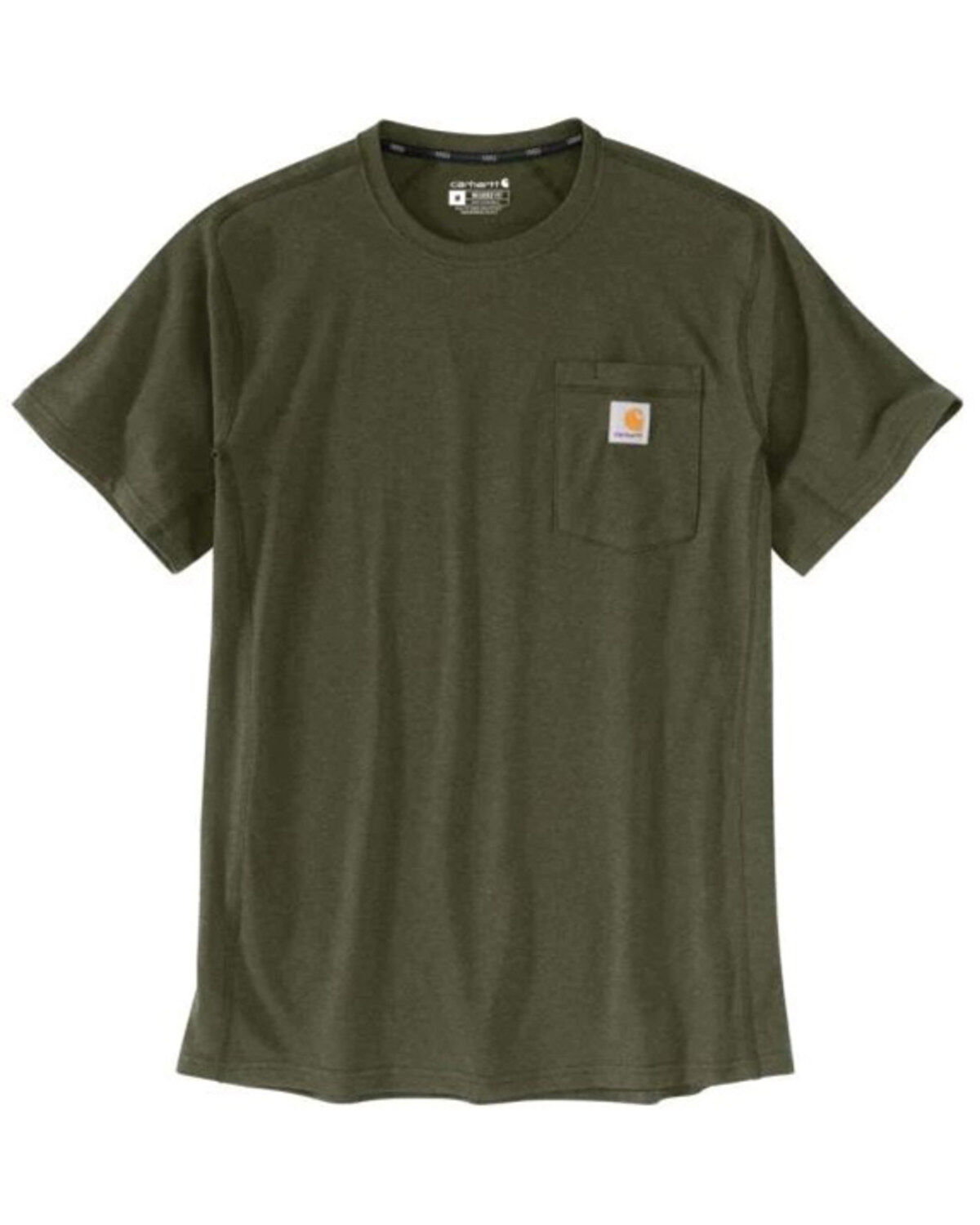 Carhartt Men's Force Relaxed Midweight Logo Pocket Work T-Shirt - Tall
