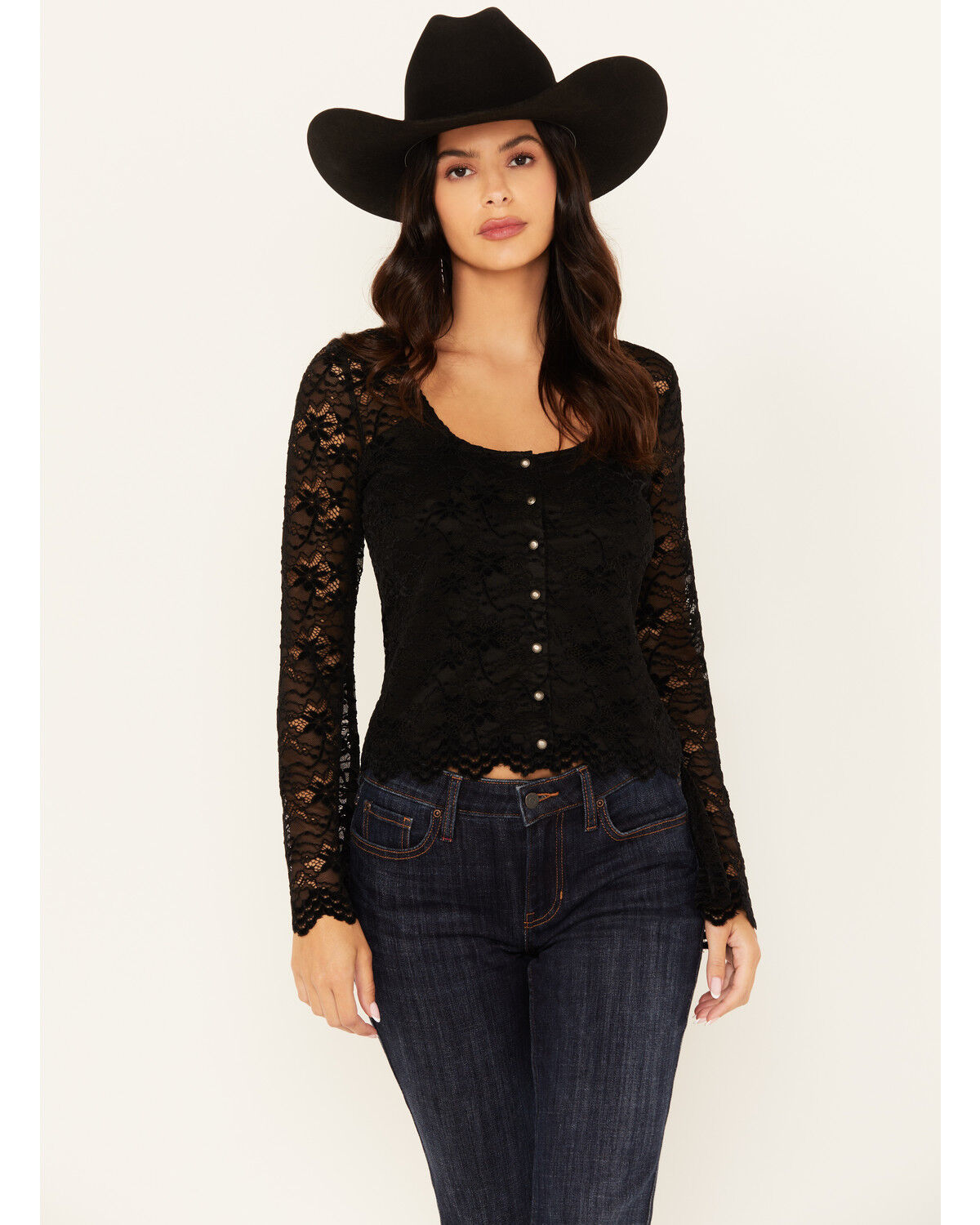 Idyllwind Women's Russello Lace Long Bell Sleeve Top