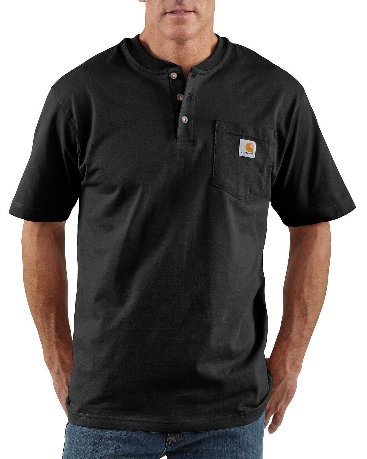 Carhartt Men's Short Sleeve Henley Work T-Shirt - Big & Tall