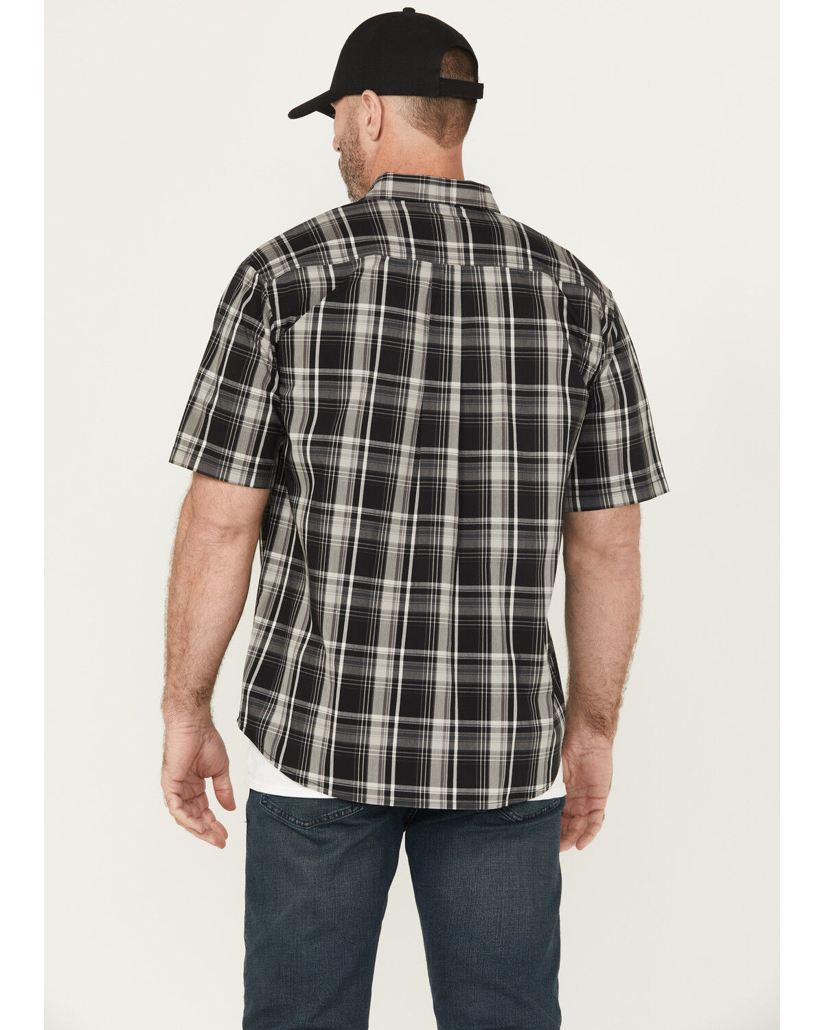 Dickies Men's Flex Plaid Print Short Sleeve Button-Down Work Shirt