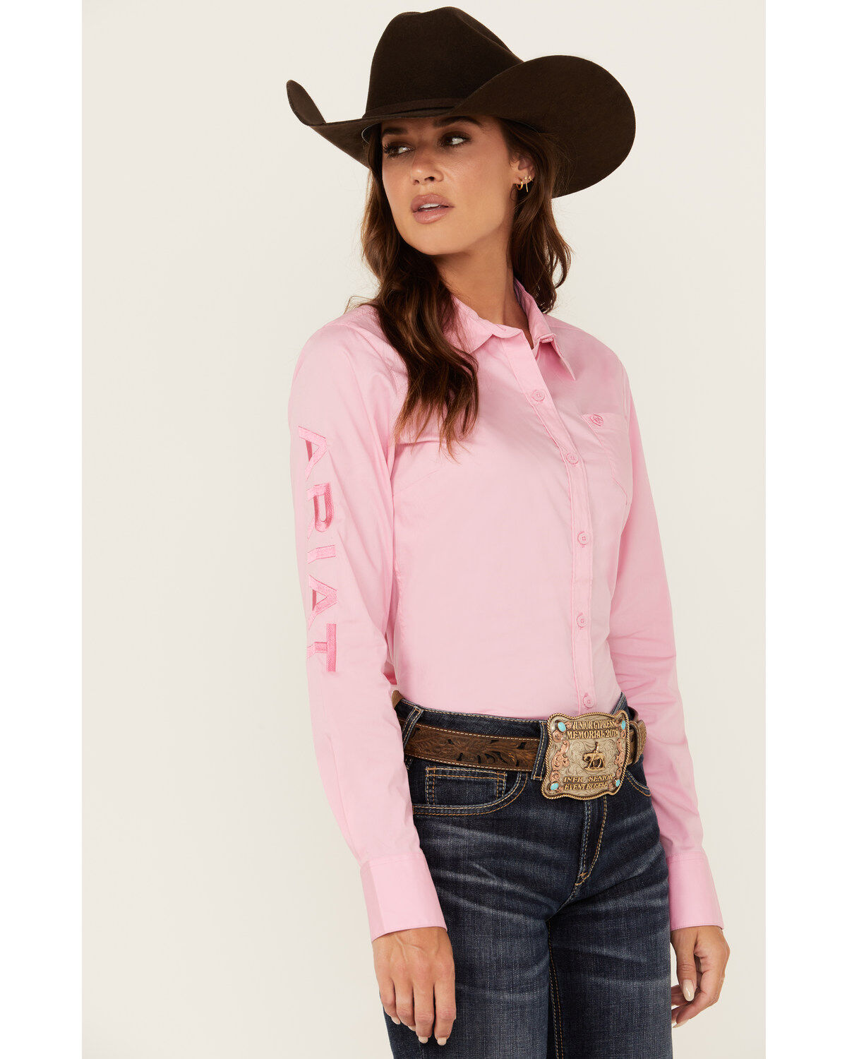 Ariat Women's R.E.A.L Team Kirby Long Sleeve Button-Down Stretch Western Shirt
