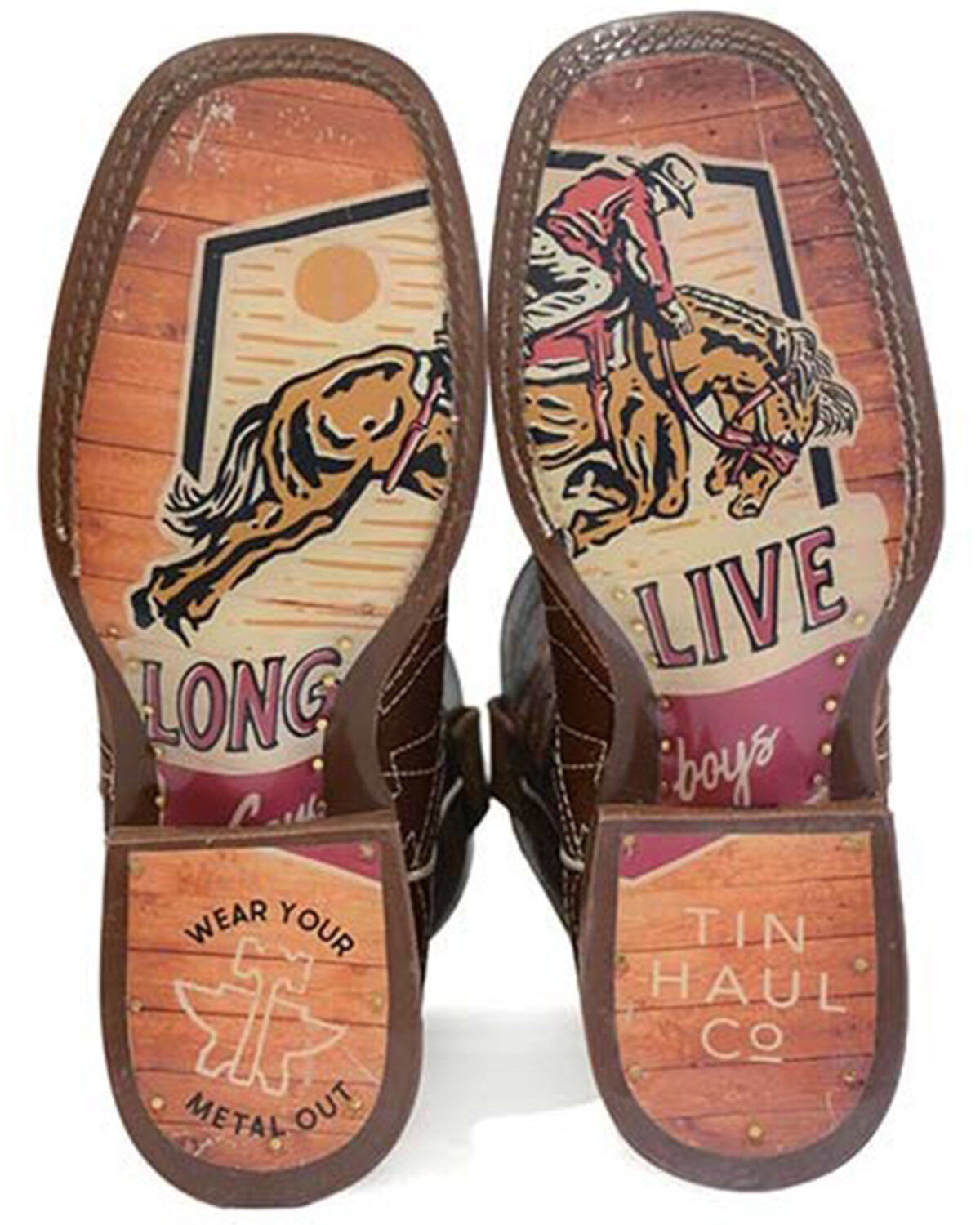 Tin Haul Men's Mesquite Western Boots - Broad Square Toe