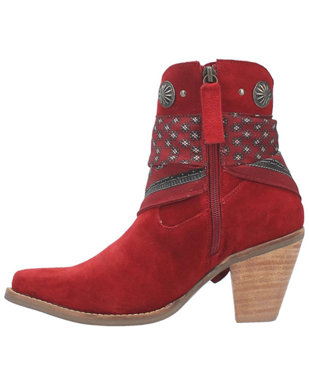 Dingo Women's Suede Bandida Western Booties - Round Toe