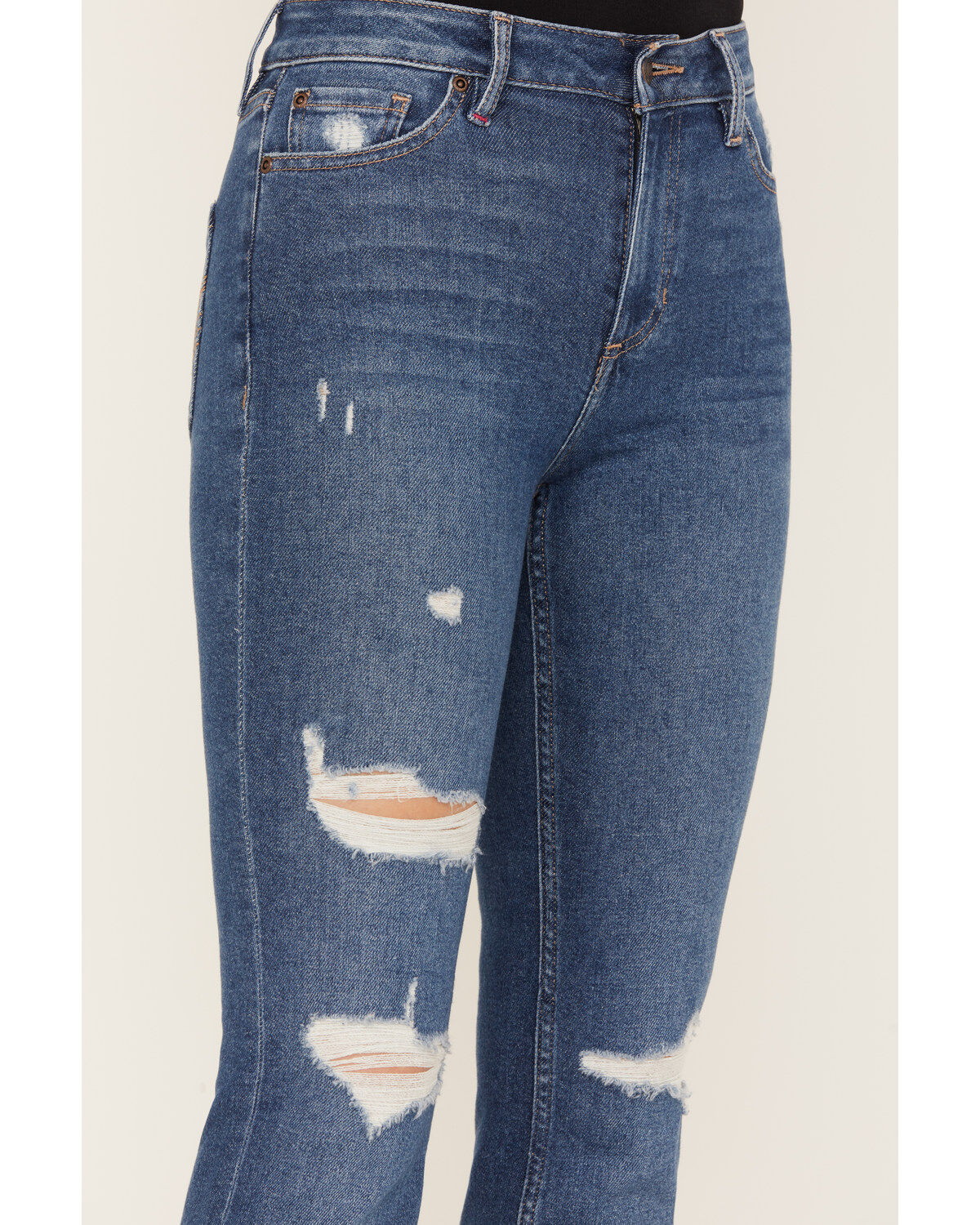 Idyllwind Women's Navaho Dark Wash High Risin' Distressed Bootcut Jeans