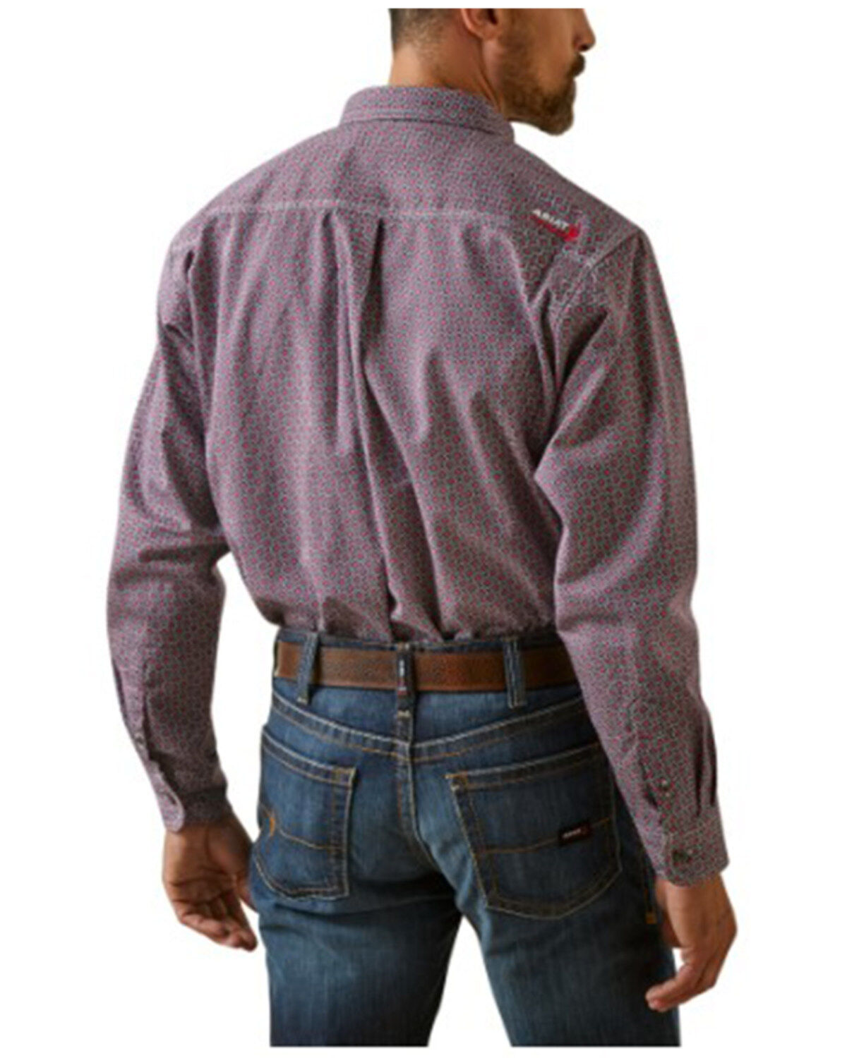 Ariat Men's FR Ranger Logo Long Sleeve Button-Down Work Shirt