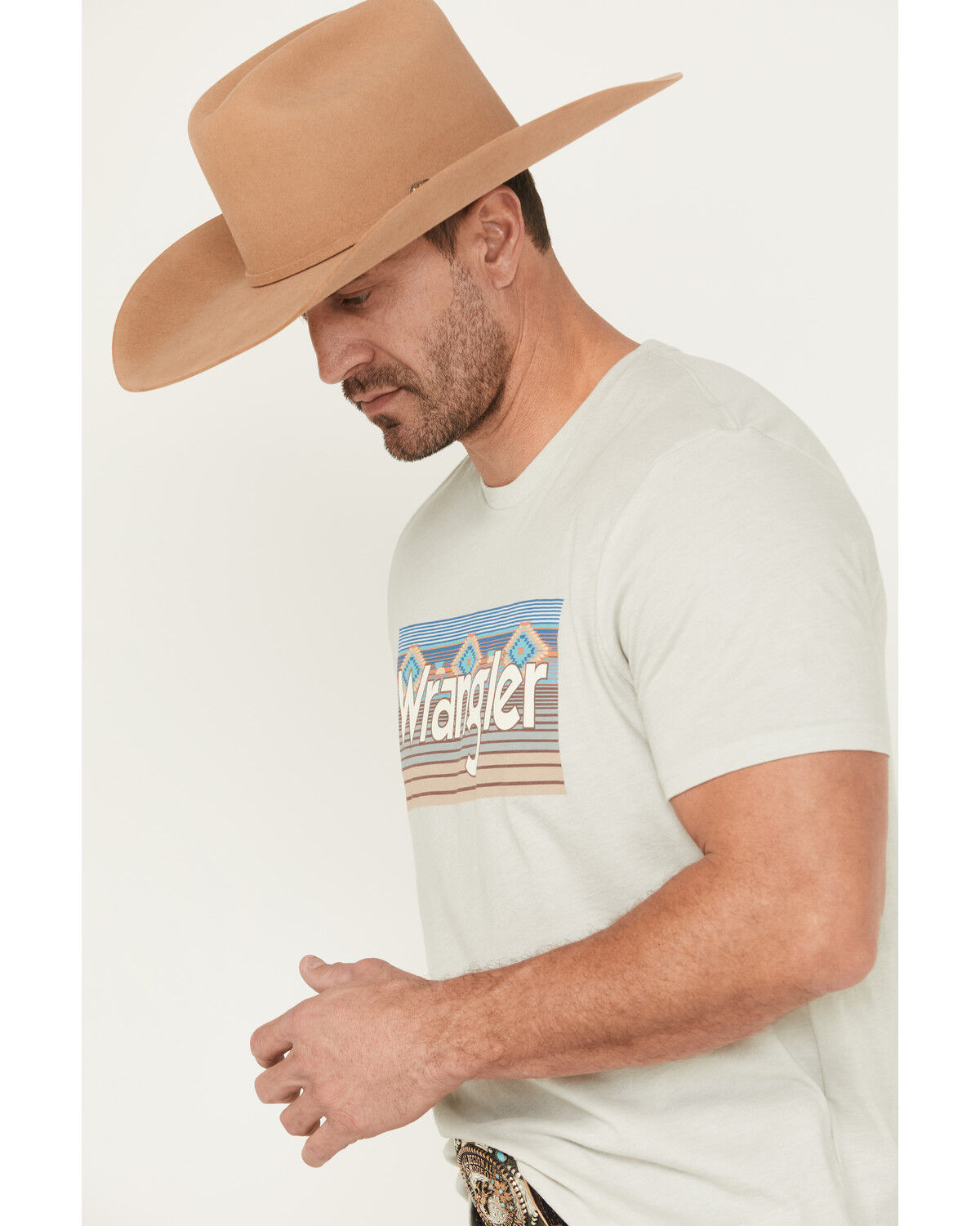 Wrangler Men's Southwestern Logo Short Sleeve Graphic T-Shirt