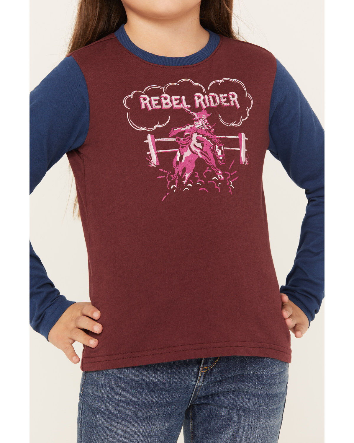 Shyanne Girls' Long Sleeve Rider Graphic Tee