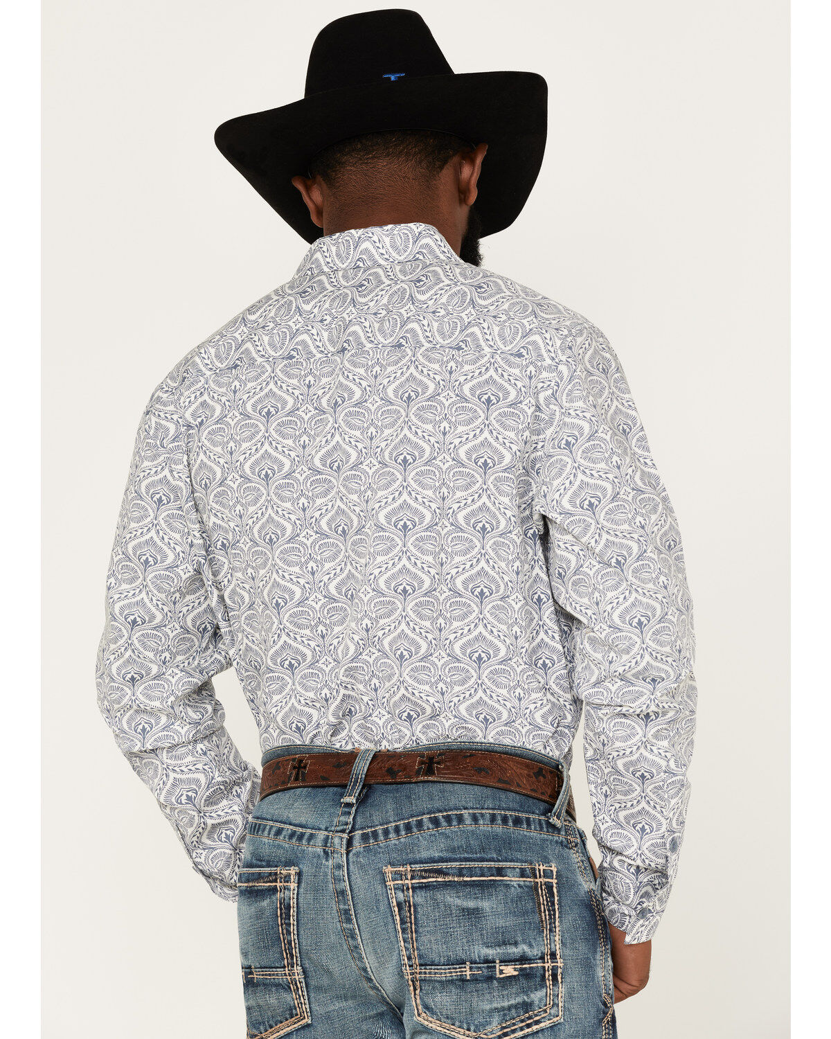 Gibson Men's Lava Lamp Floral Print Button-Down Western Shirt