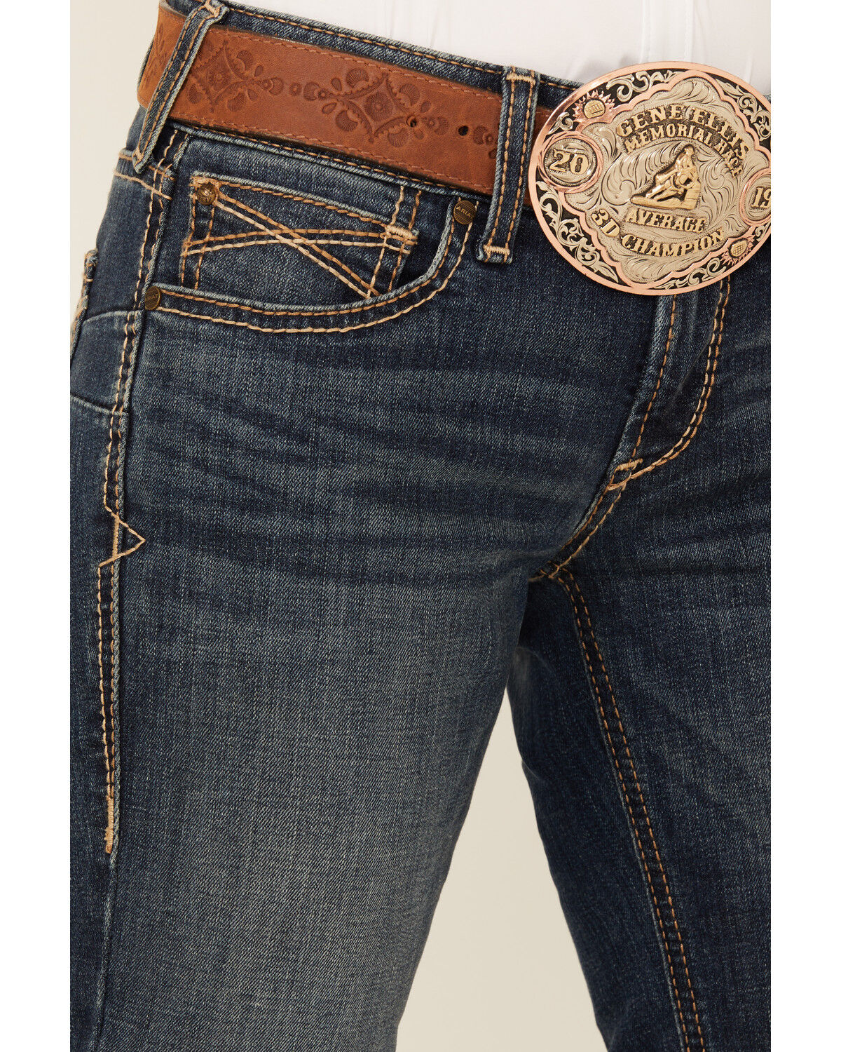 Ariat Women's Sonia Dark Wash Mid Rise Bootcut Stretch Denim Jeans