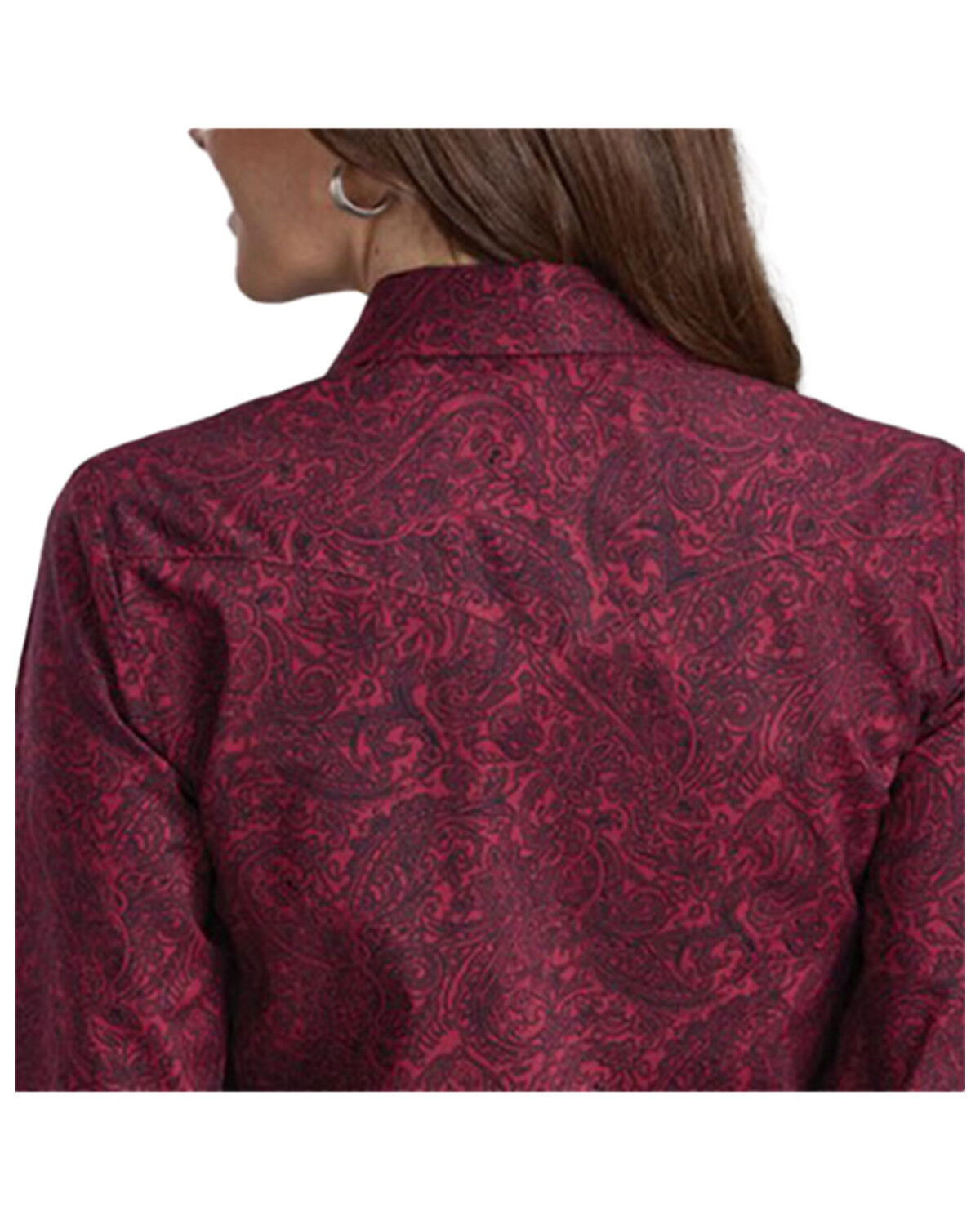 Roper Women's Paisley Print Long Sleeve Button-Down Western Shirt