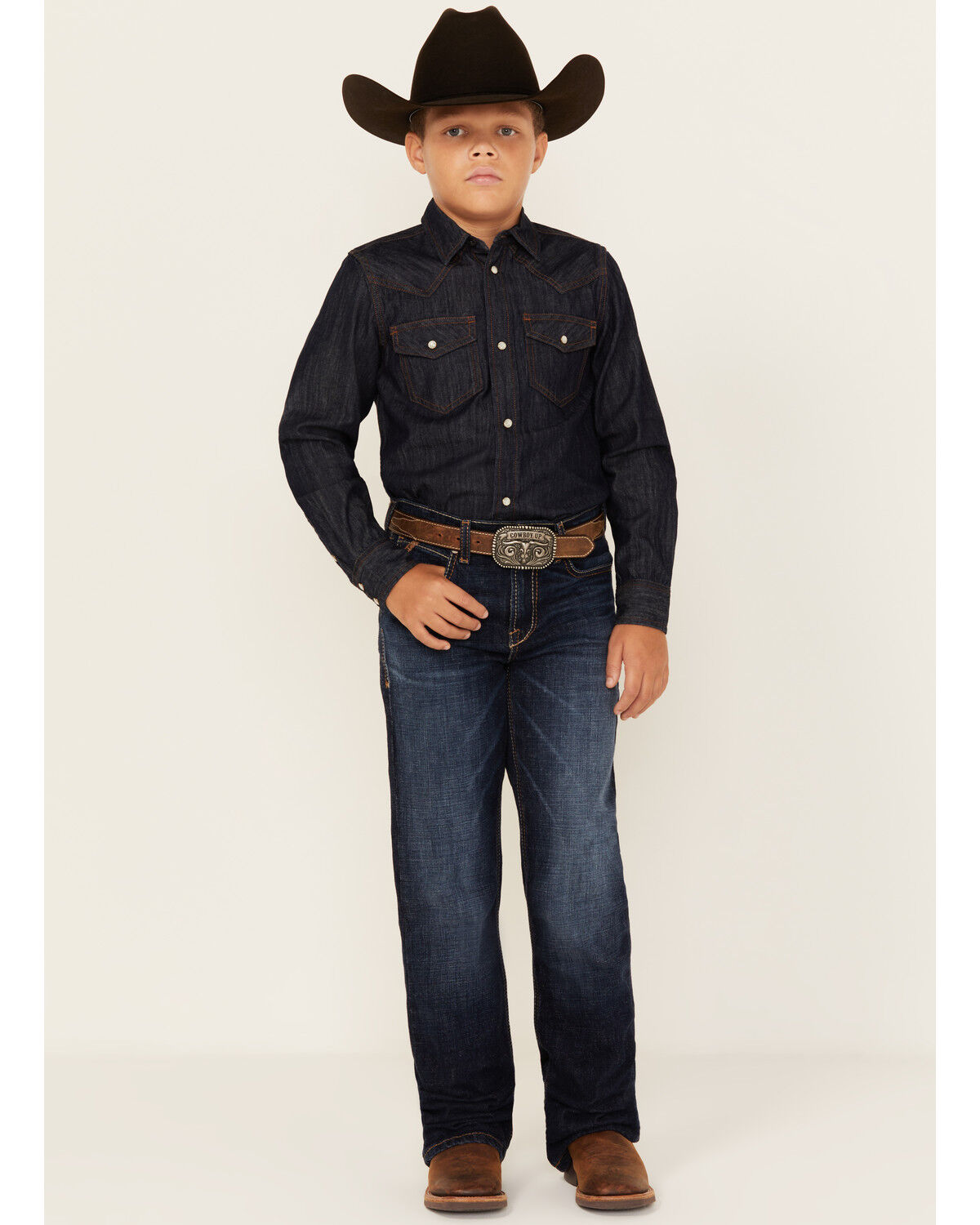 Ariat Boys' B4 Relaxed Bootcut Stretch Denim Jeans