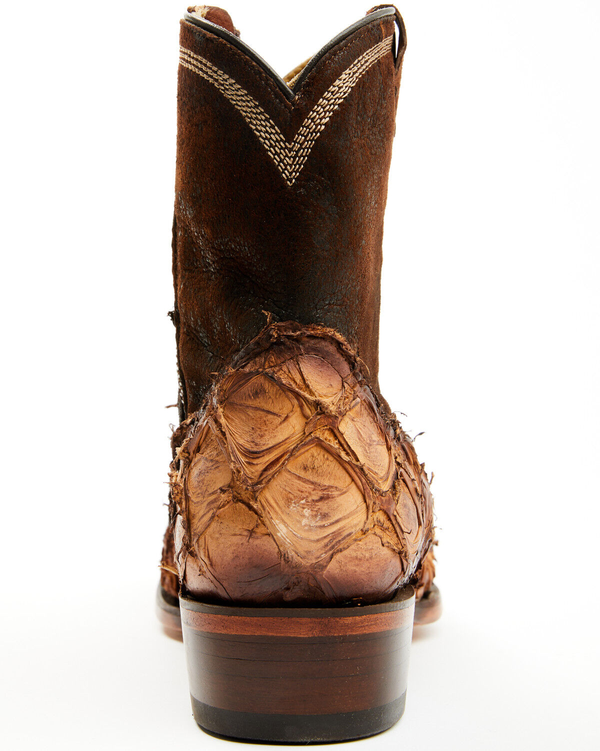 Corral Men's Exotic Pirarucu Western Ankle Boots - Snip Toe