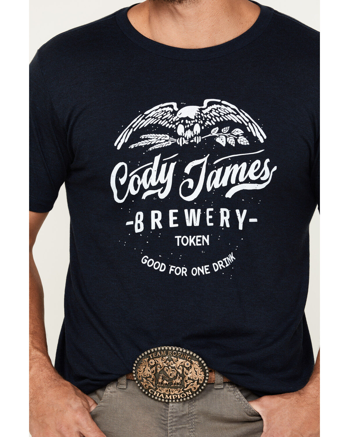 Cody James Men's Wooden Nickel Brewery Short Sleeve Graphic T-Shirt