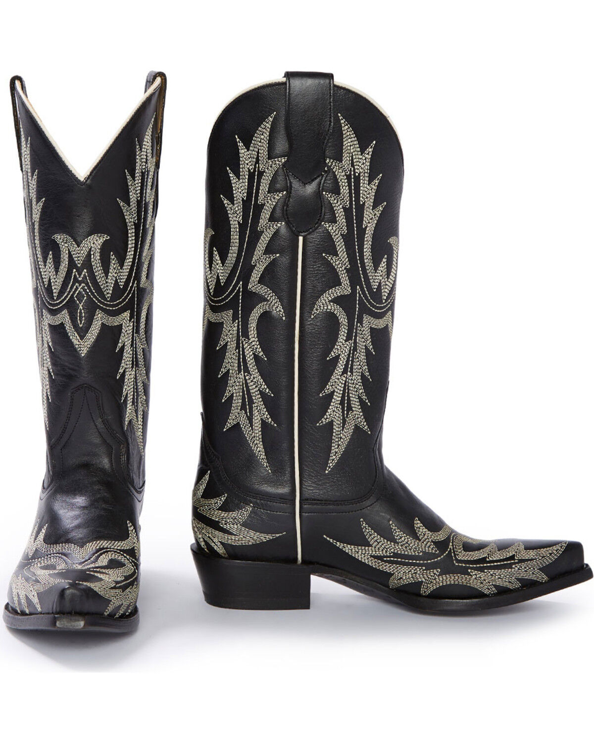 Stetson Women's Tina Flame Pita Embroidery Western Boots - Snip Toe