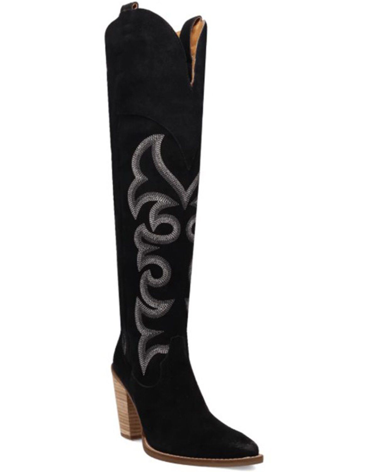 Dingo Women's Primadonna Suede Tall Western Boots - Round Toe