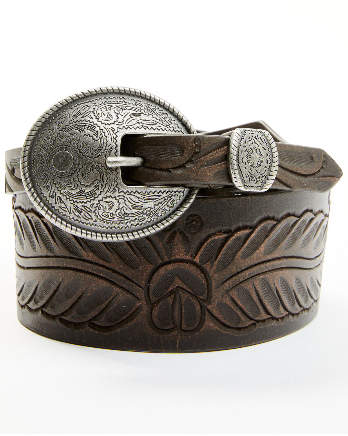Shyanne Women's Wide Tapered Metal Keeper Belt