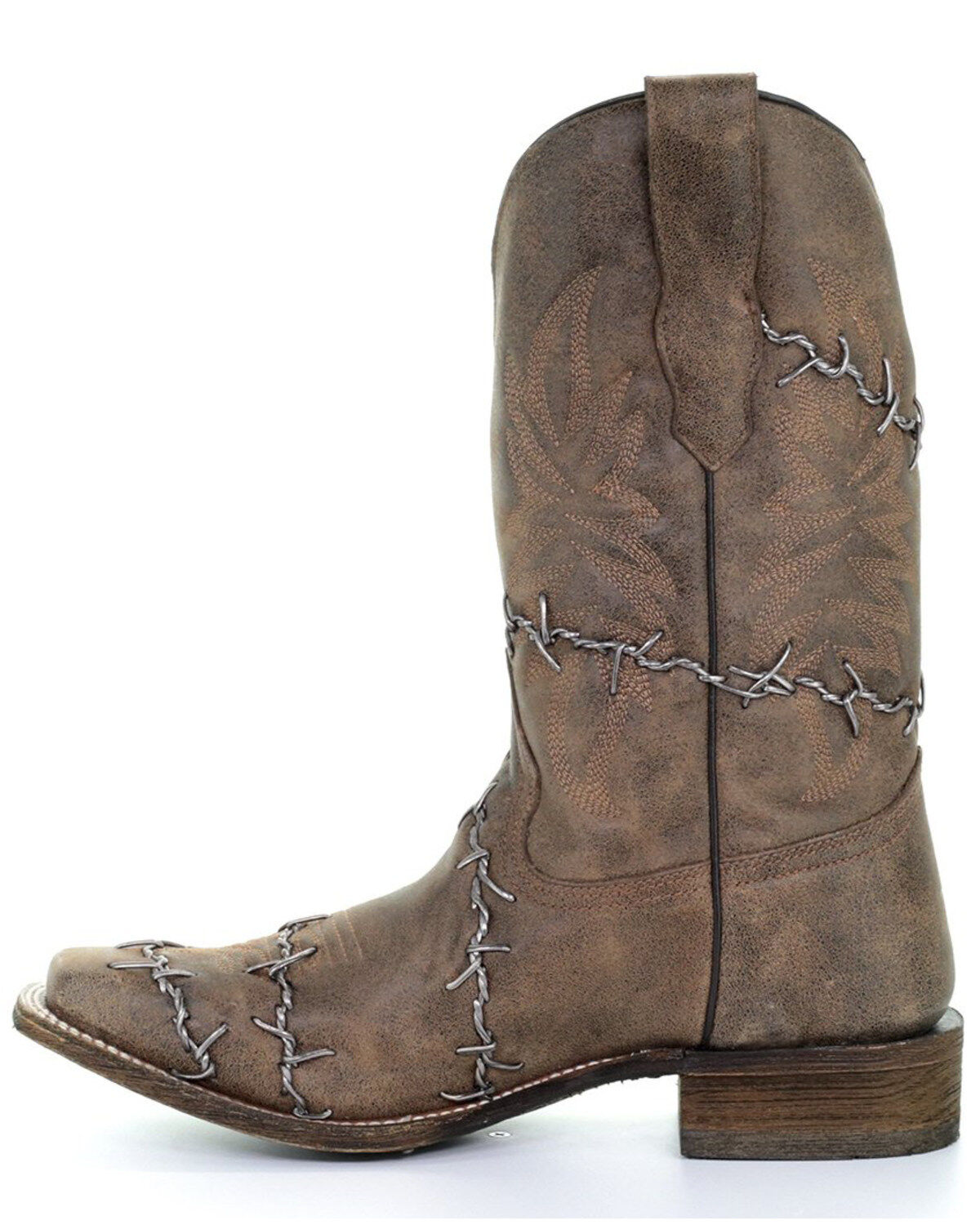 Corral Men's Barbed Wire Western Boots - Broad Square Toe