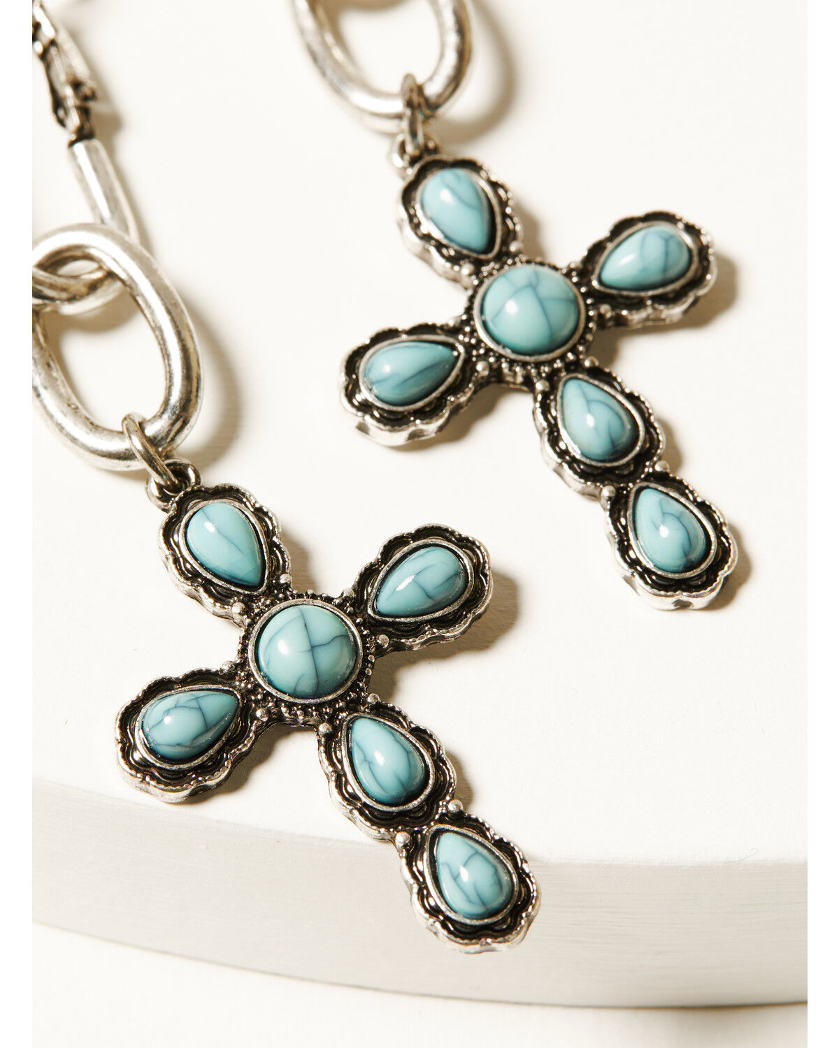 Shyanne Women's Cross Statement Earrings