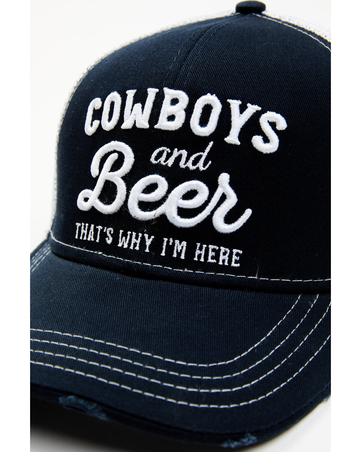 Shyanne Women's Cowboys And Beer Mesh-Back Baseball Cap
