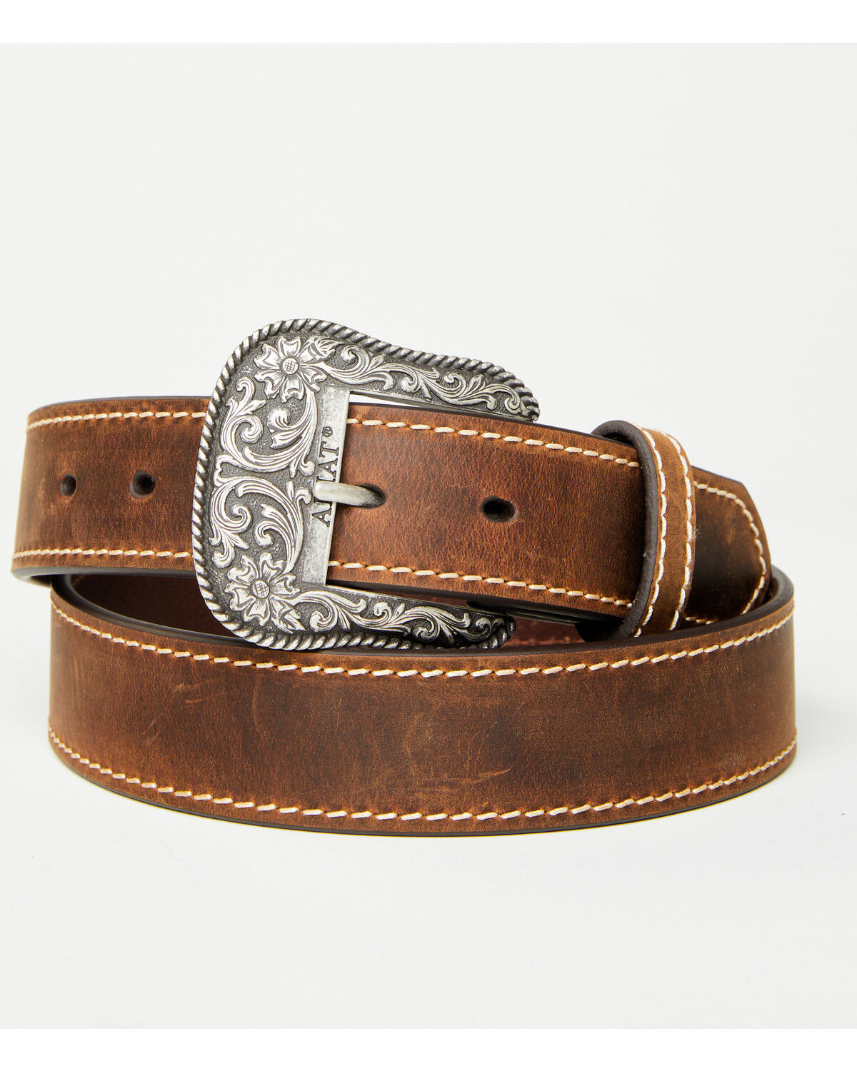 Ariat Women's Leather Belt with Engraved Buckle