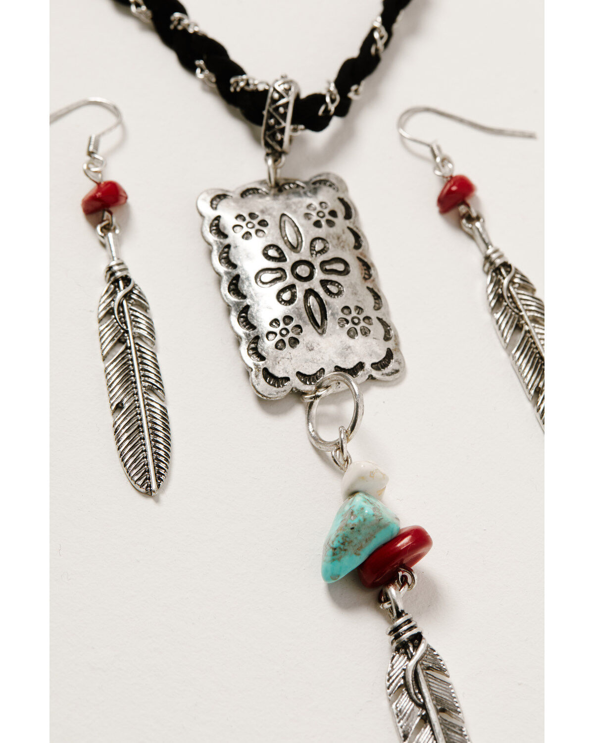 Shyanne Women's Wild Soul Feather Jewelry Set - 2 Piece