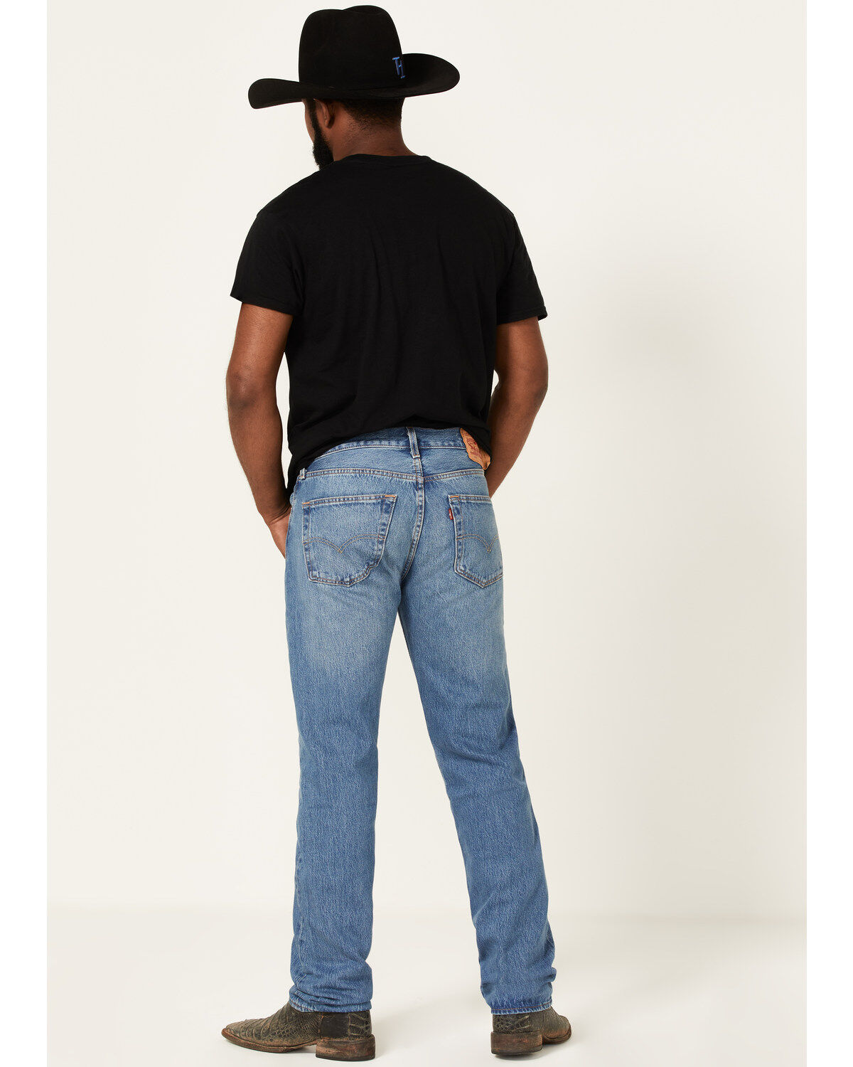 Levi's Men's 501® On My Radio Medium Wash Original Fit Straight Jean