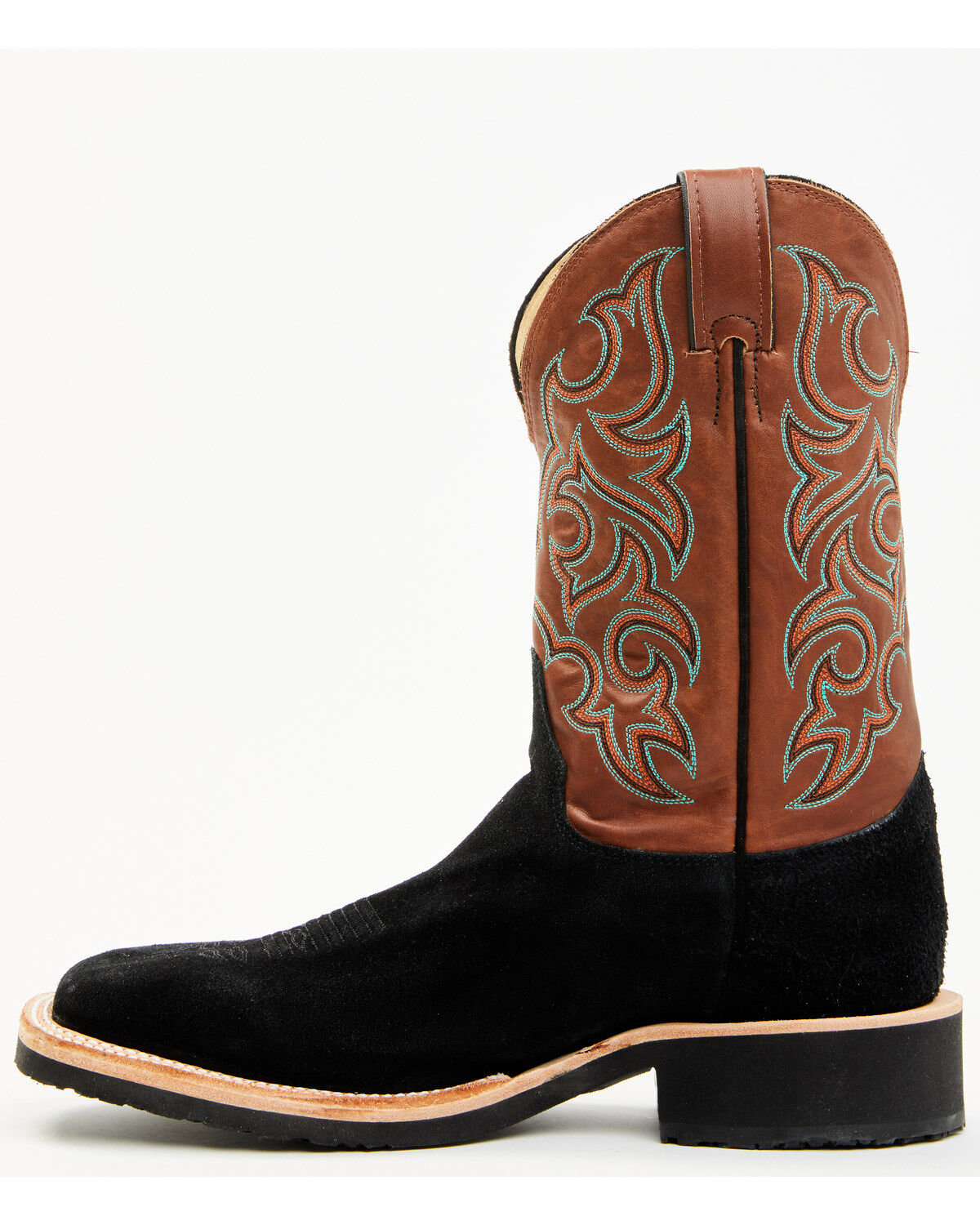 Justin Men's Alamo Roughout Western Boots - Broad Square Toe
