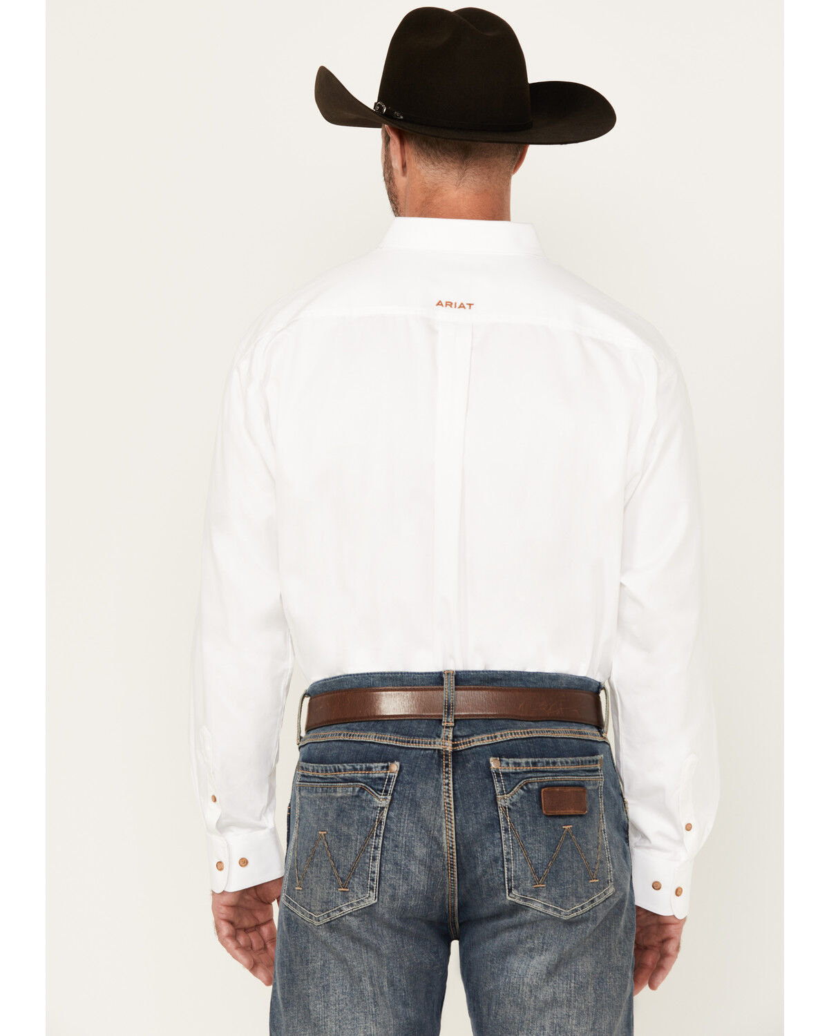 Ariat Men's Solid Twill Long Sleeve Western Woven Shirt