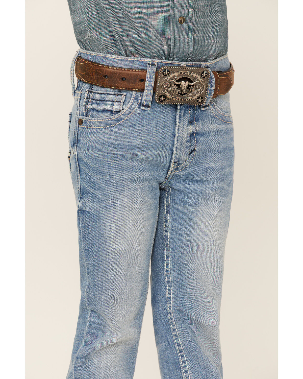 Cody James Little Boys' Flint Light Wash Stretch Slim Straight Jeans - Sizes 4-8