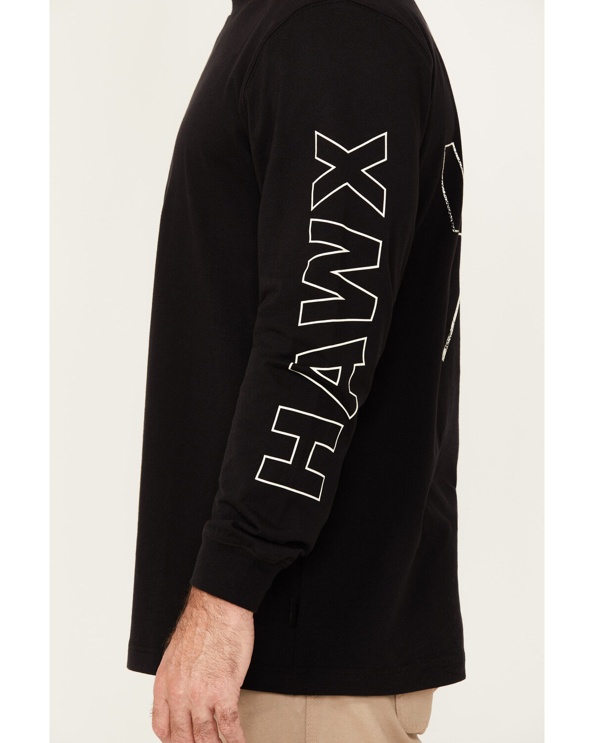 Hawx Men's X Long Sleeve Graphic Work T-Shirt