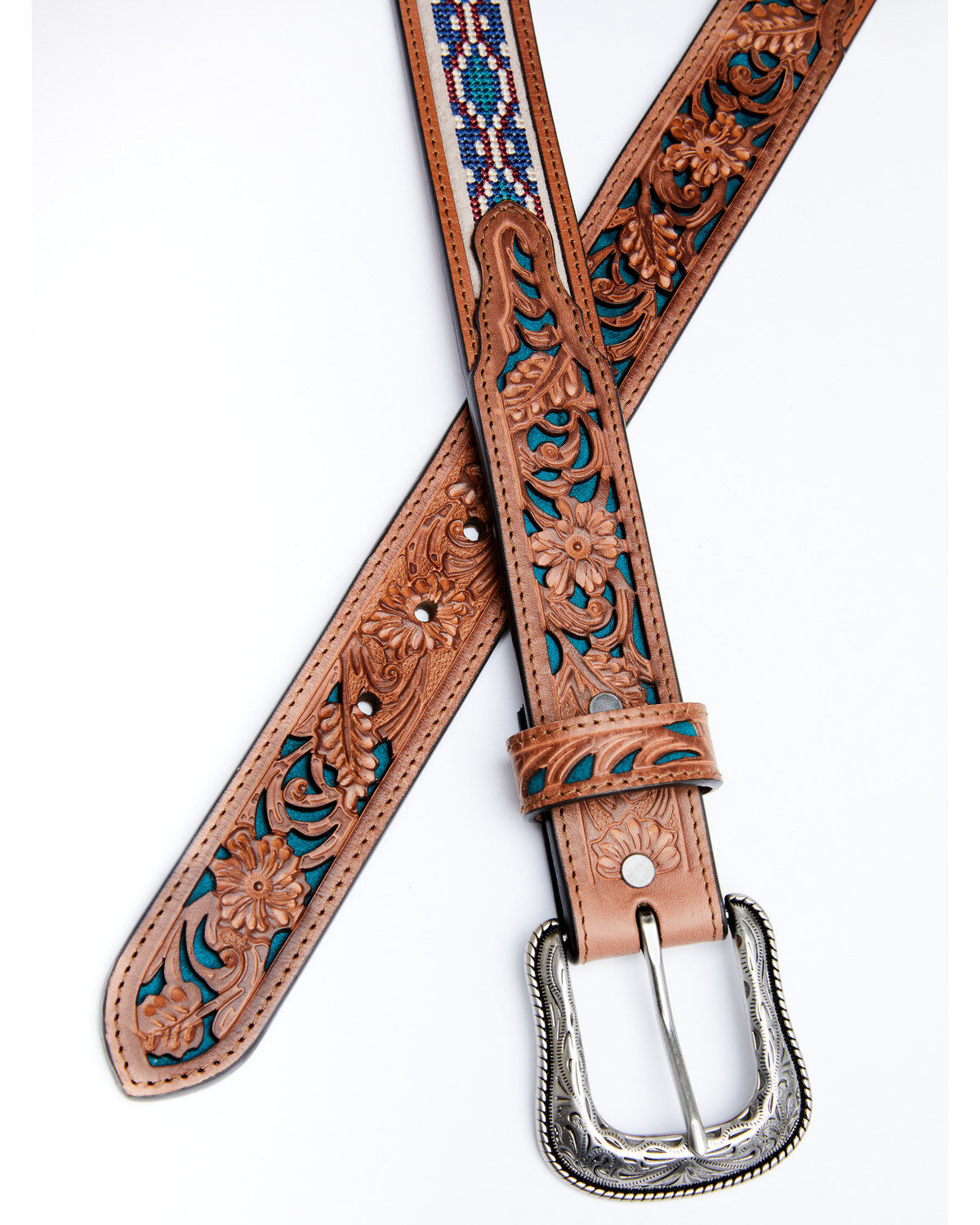Cody James Men's Cross Stitch Western Belt