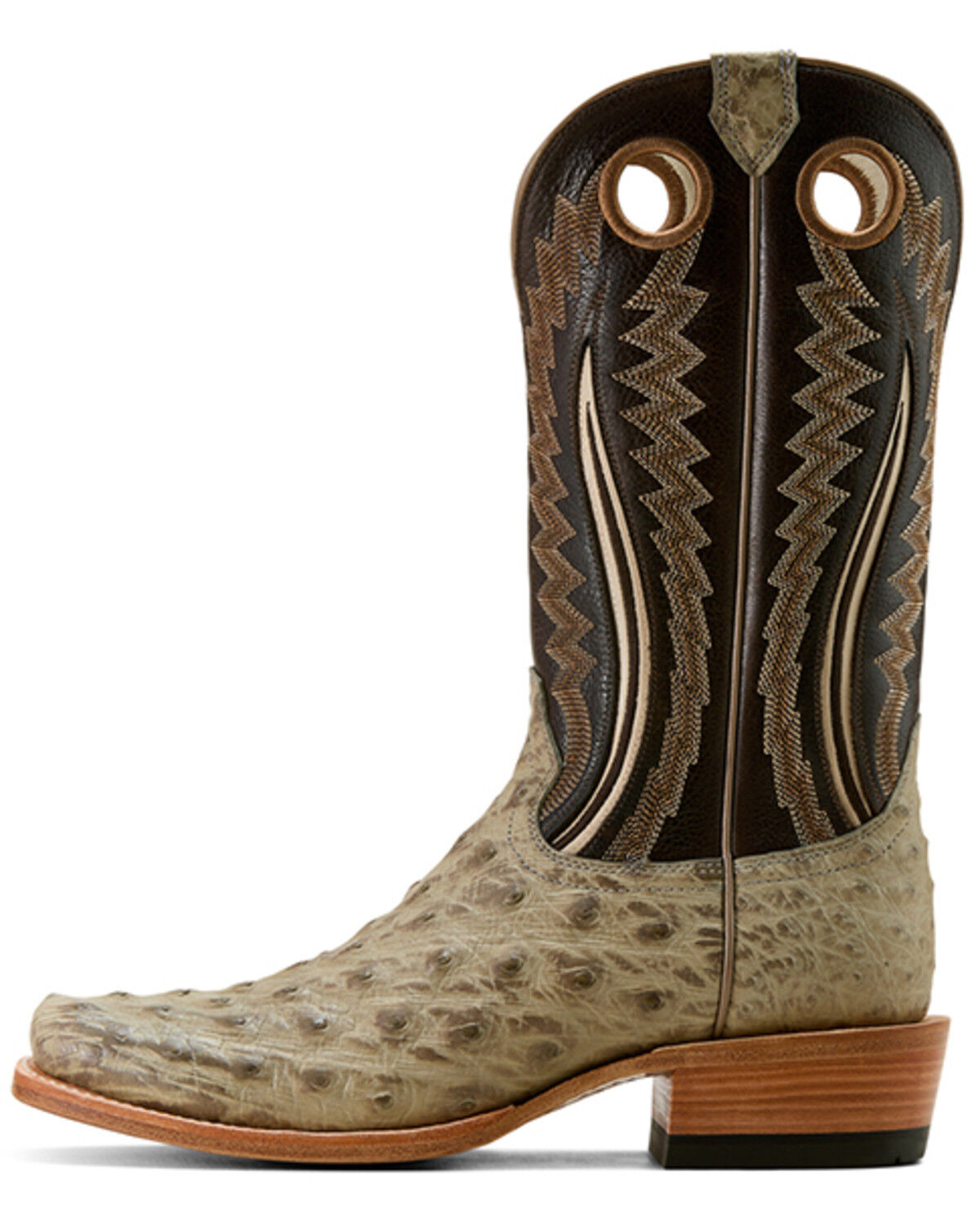 Ariat Men's Futurity Outlaw Exotic Ostrich Western Boots - Square Toe