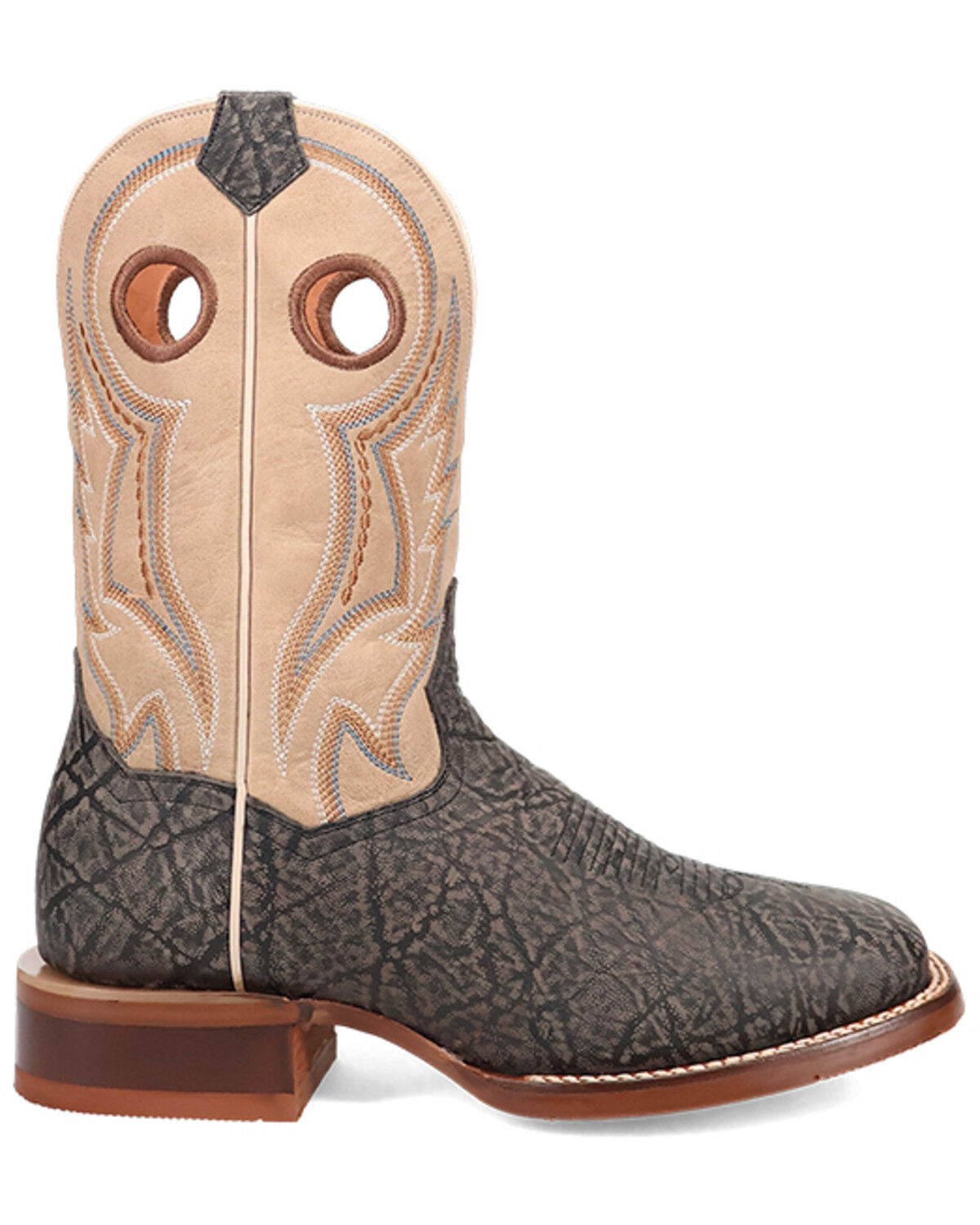 Dan Post Men's Elephant Print Western Boots - Broad Square Toe
