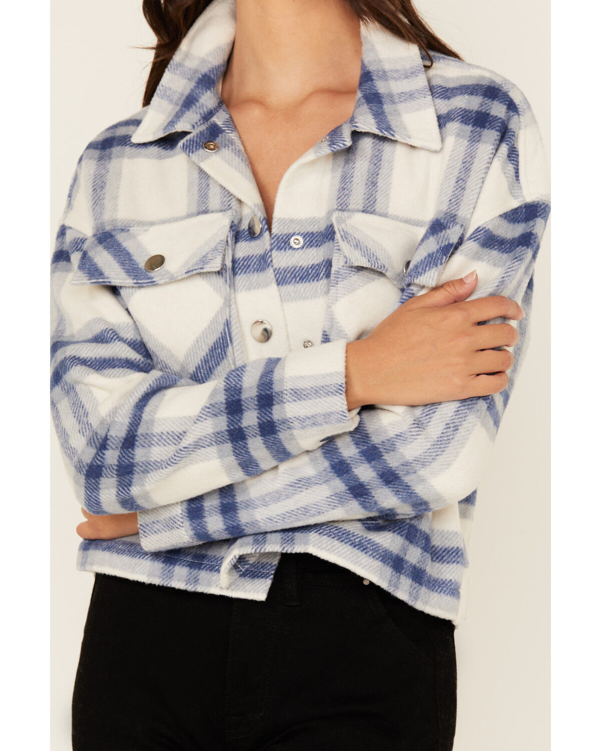 26 International Women's Plaid Print Shacket