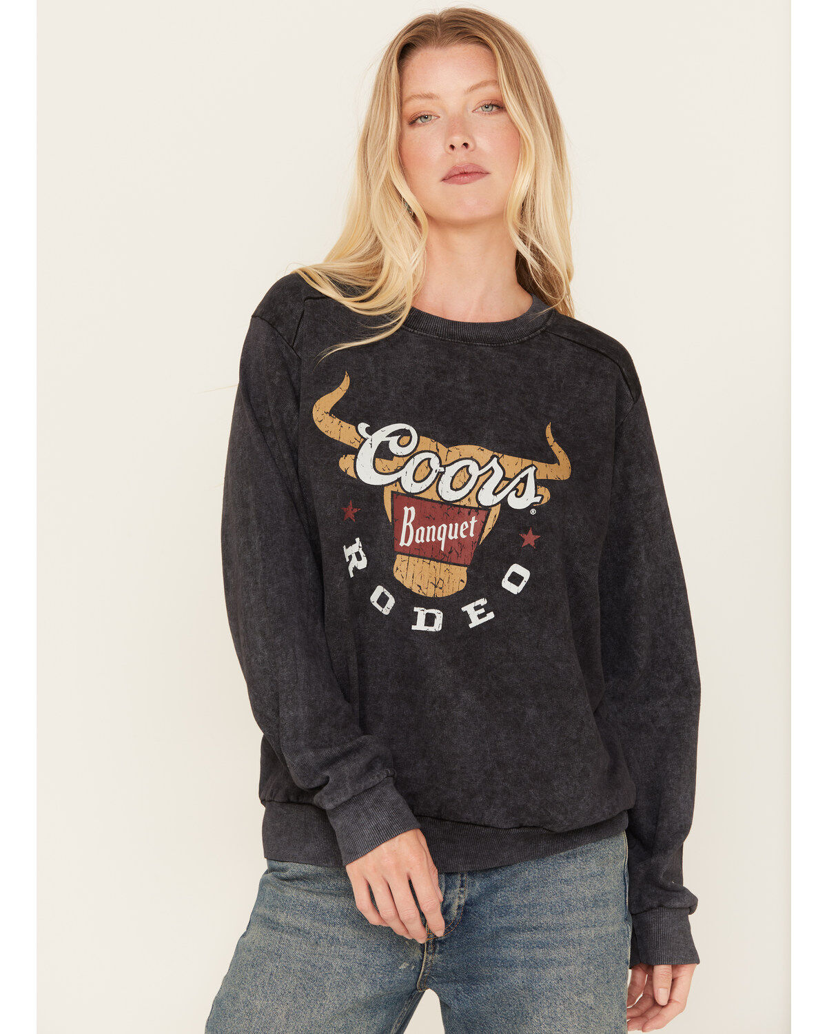 Coors Women's Banquet Logo Graphic Crewneck Sweatshirt