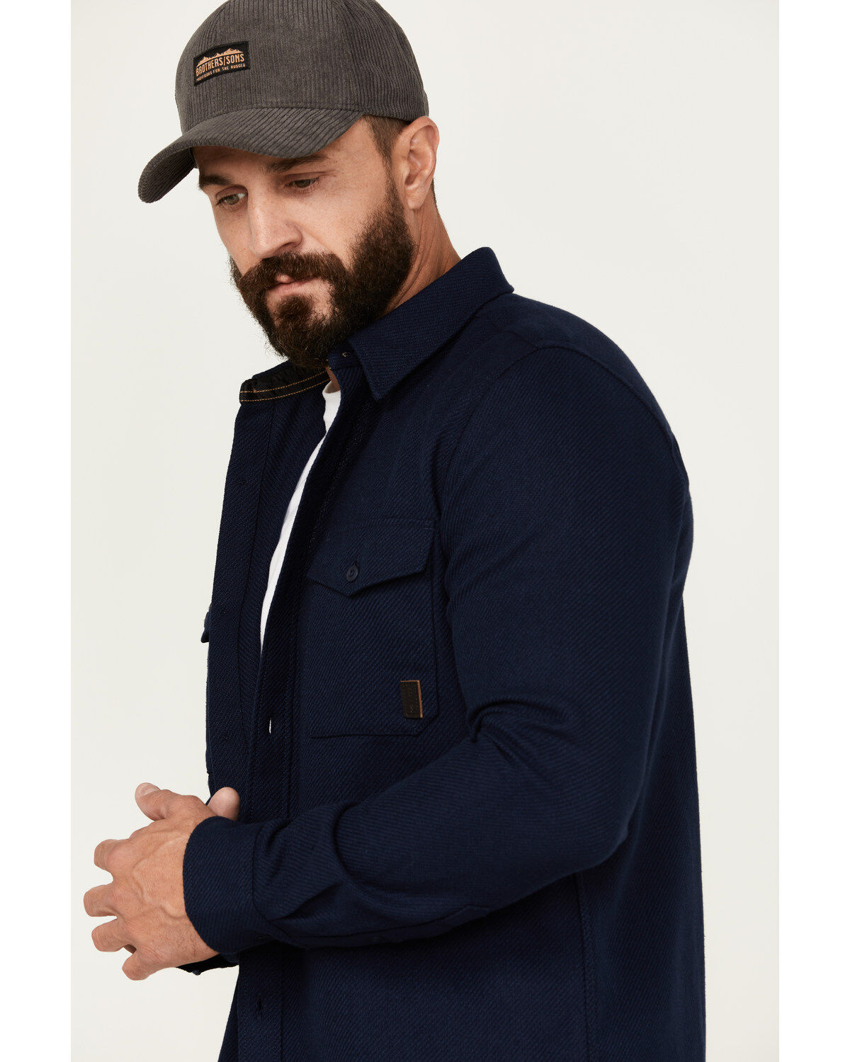Brothers and Sons Men's Burley Long Sleeve Button Down Flannel Shirt
