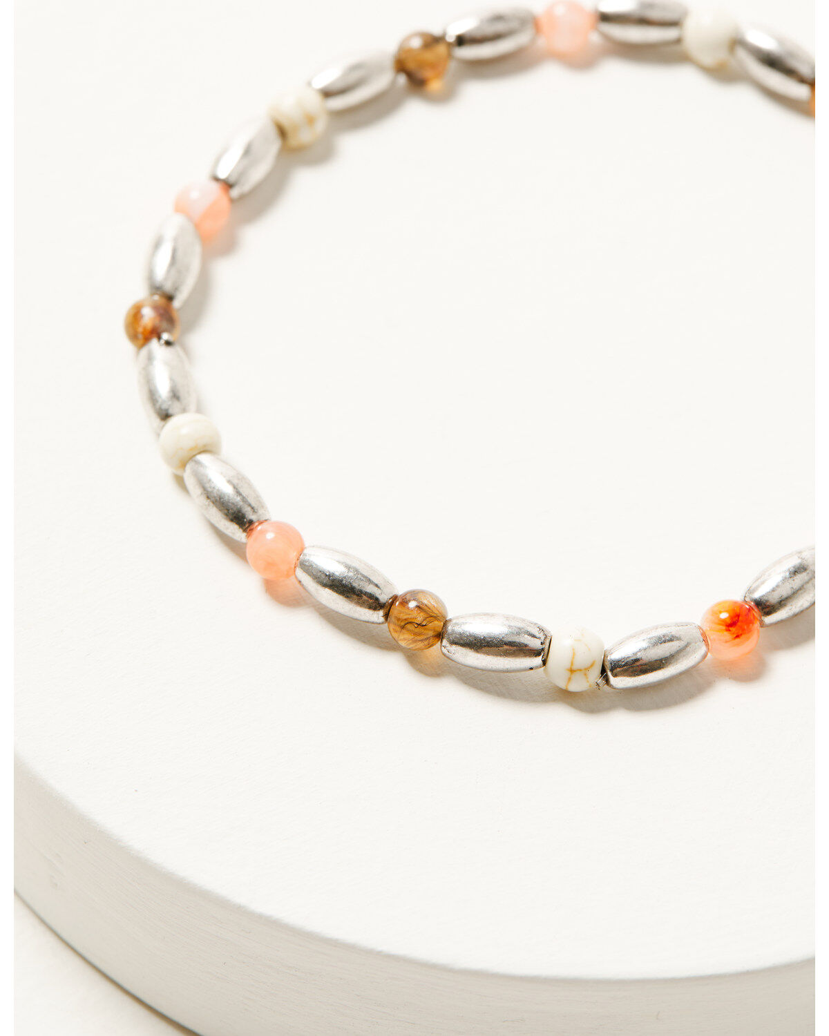 Shyanne Women's Cross And Beaded Chain Layered Bracelet Set - 4 Piece Set