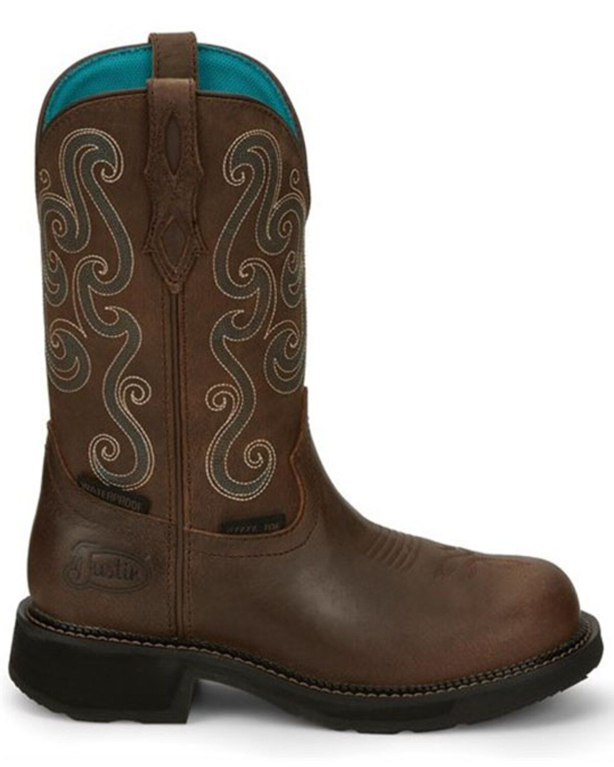 Justin Women's Tasha Waterproof Western Work Boots - Steel Toe