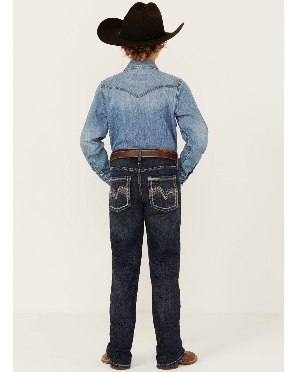 Cody James Boys' Dark Wash Moonlight Slim Stretch Bootcut Jeans