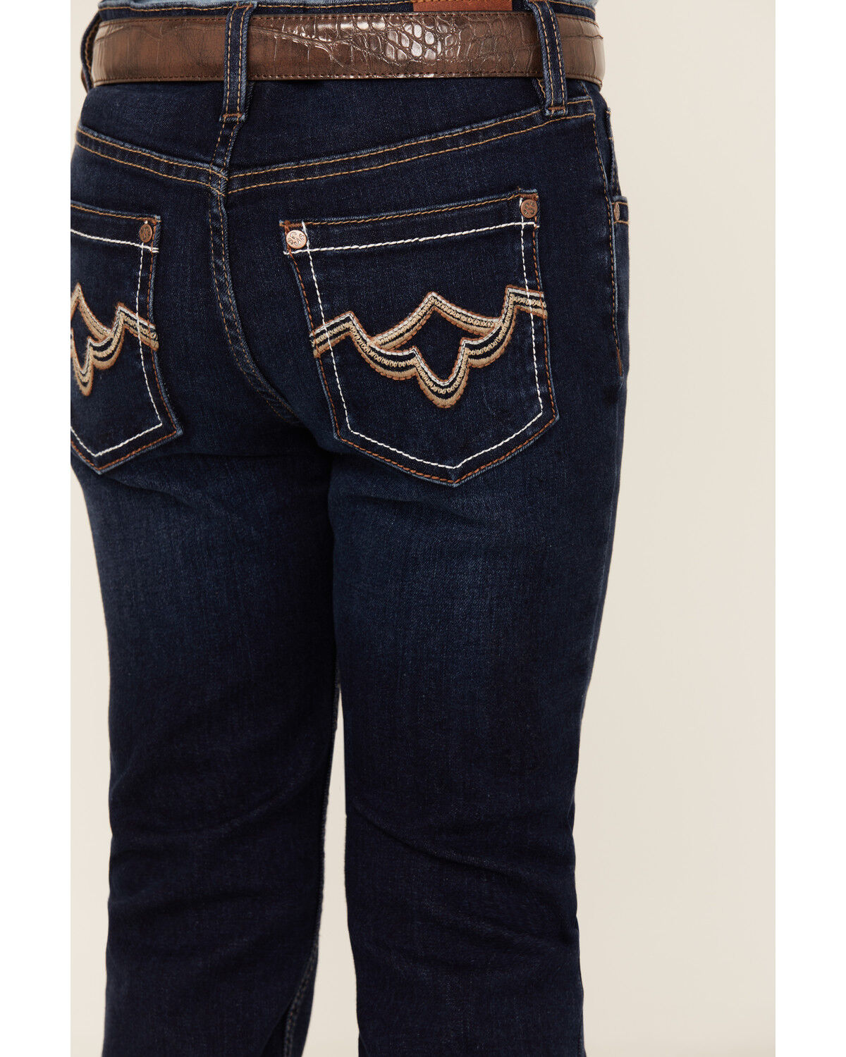 Shyanne Girls' Tulsa Dark Wash Bootcut Comfort Stretch Denim Riding Jeans
